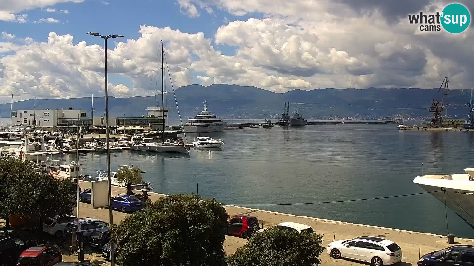 La Riva e la Marina a Rijeka (Fiume) – Live Webcam Croazia