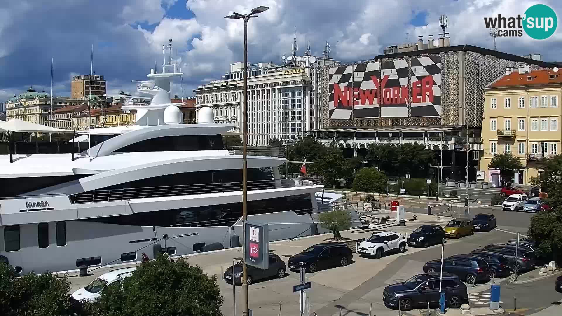 Die Riva und Marina in Rijeka – Live Webcam Kroatien
