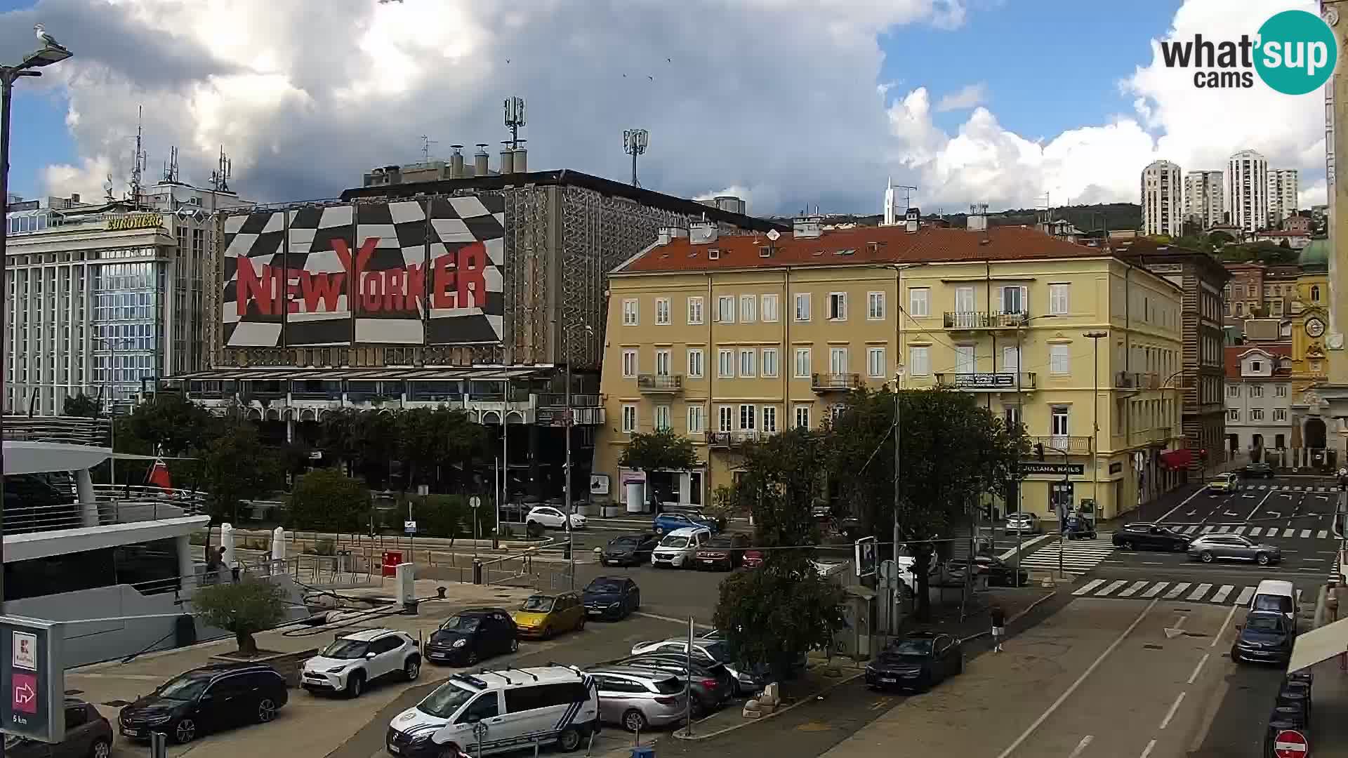 Die Riva und Marina in Rijeka – Live Webcam Kroatien