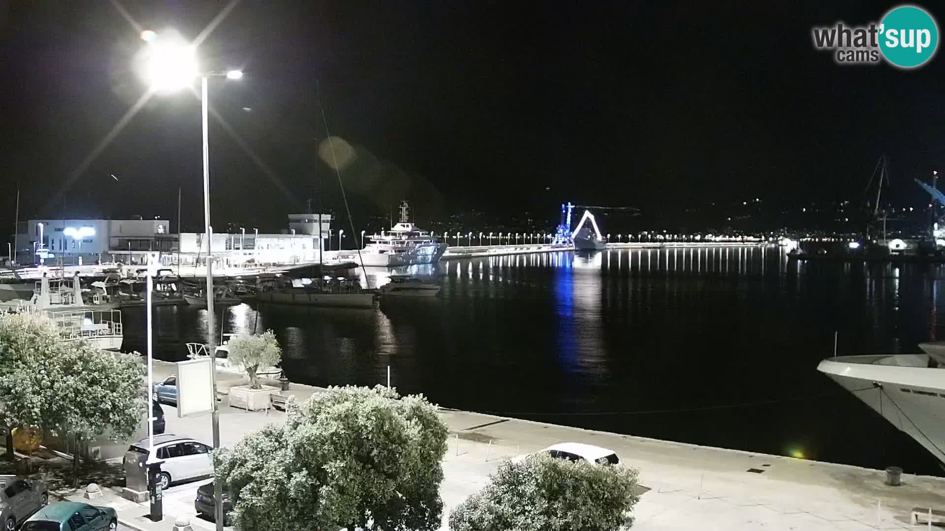 The Riva and Marina in Rijeka  – Live Webcam Croatia