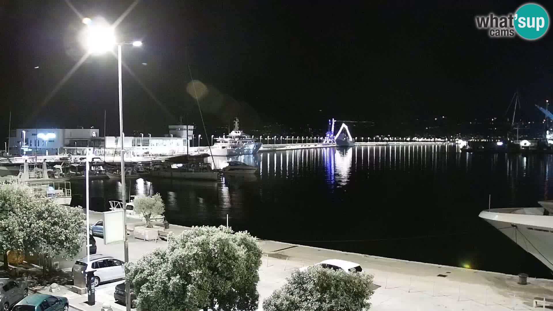 The Riva and Marina in Rijeka  – Live Webcam Croatia