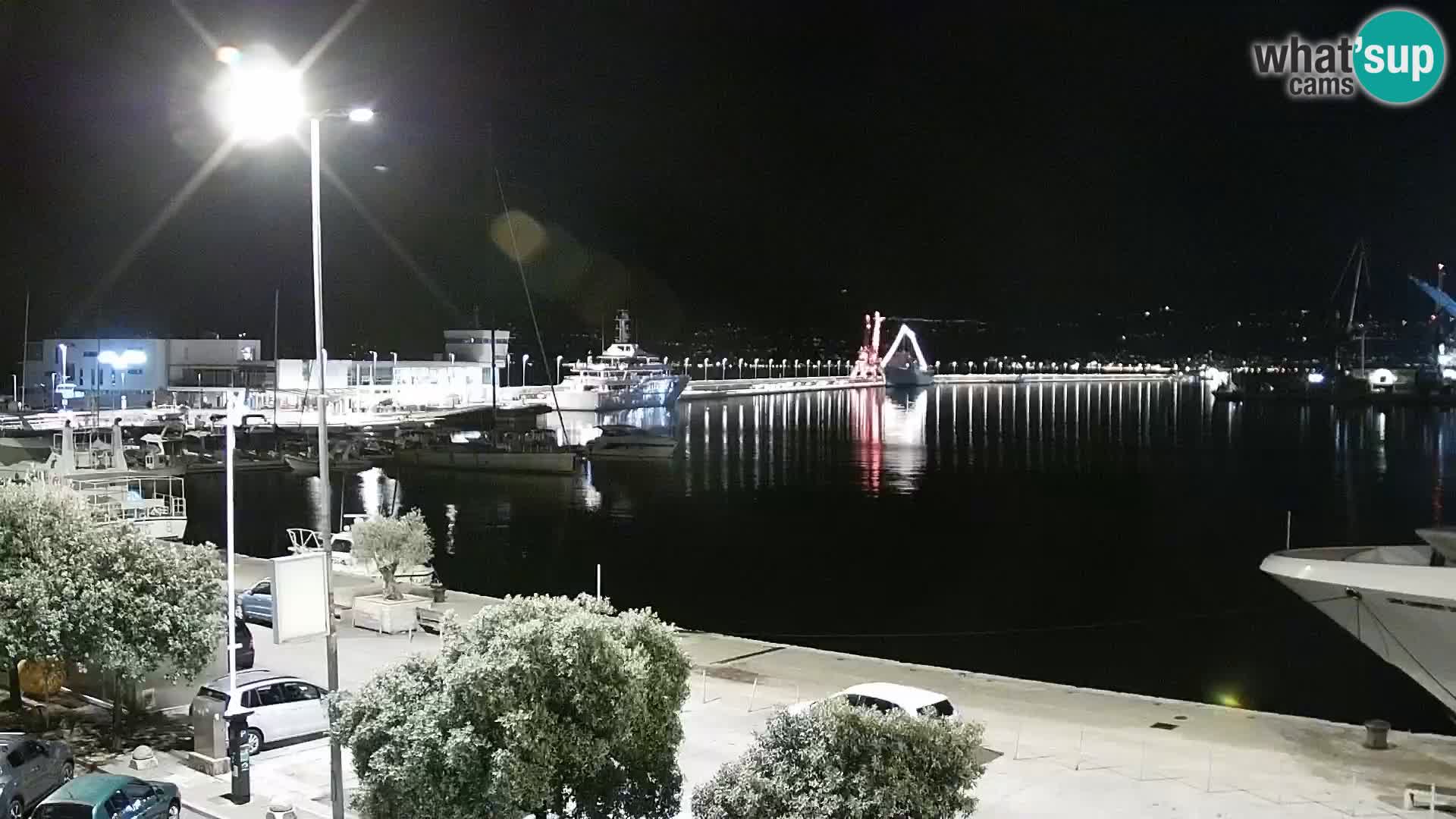 La Riva et Marina à Rijeka – Live Webcam Croatie