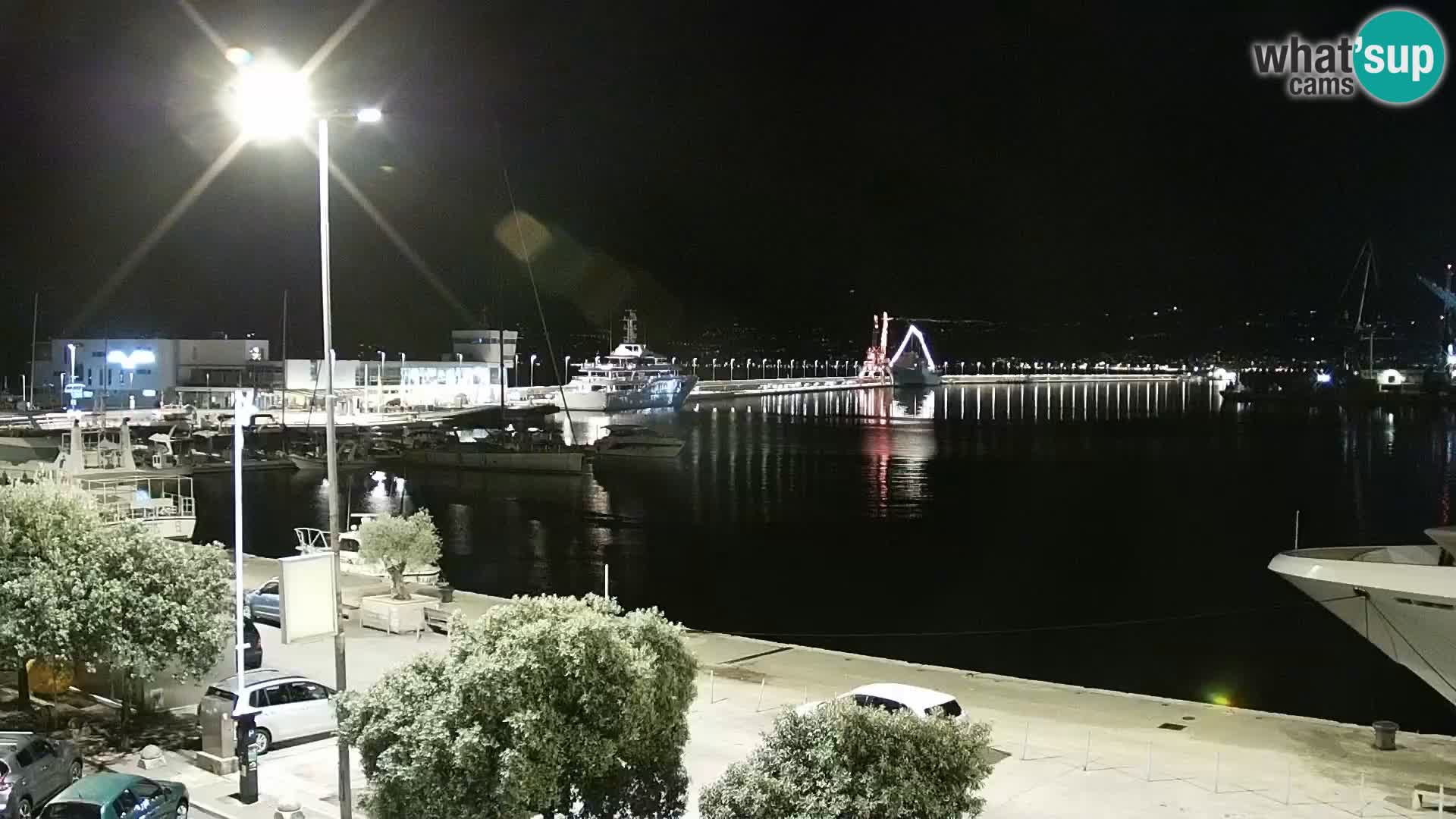 The Riva and Marina in Rijeka  – Live Webcam Croatia