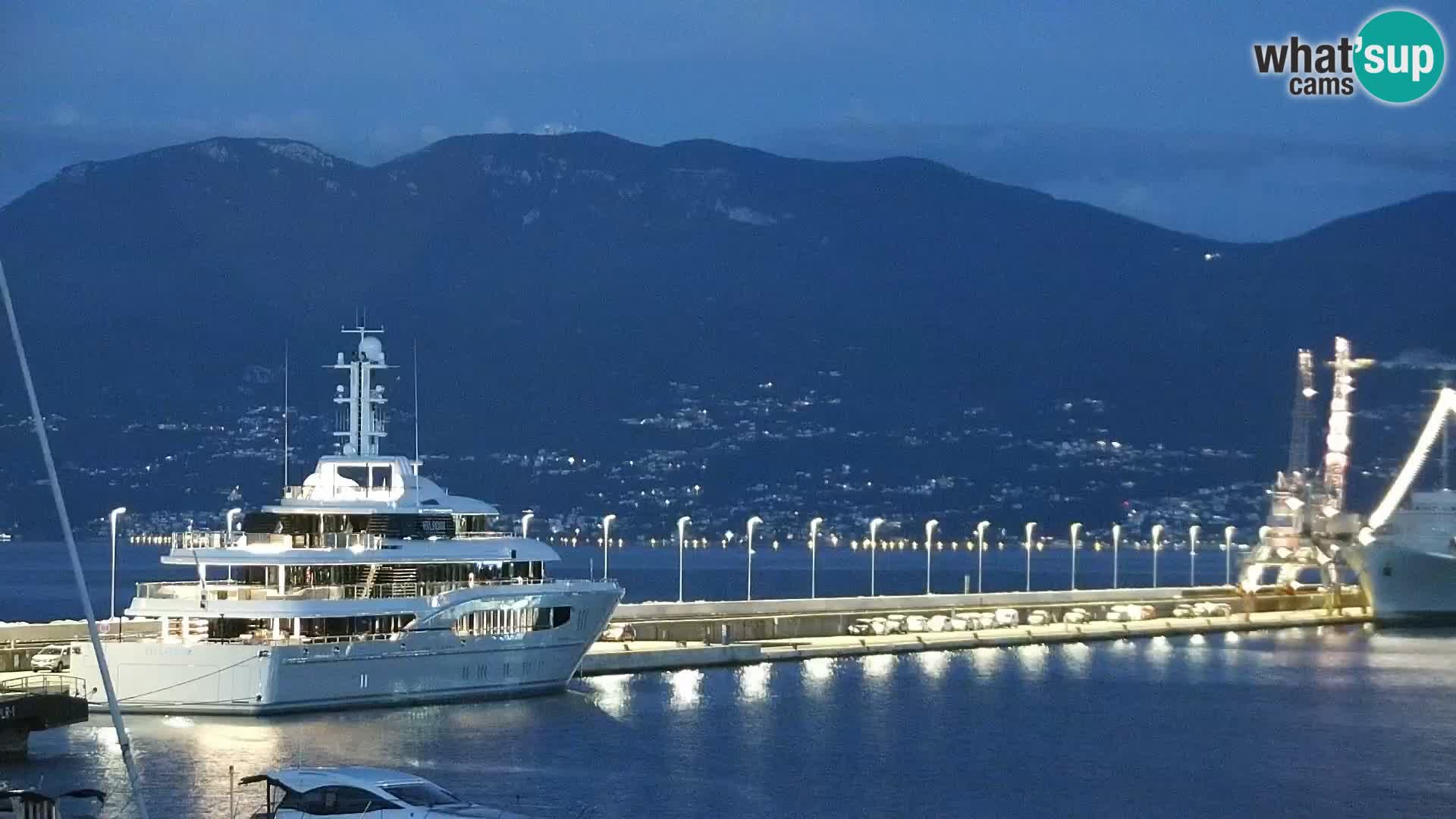 Riva i Marina u Rijeci – Web kamera uživo u Hrvatskoj