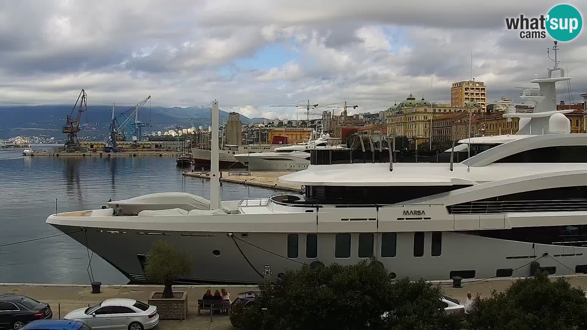La Riva e la Marina a Rijeka (Fiume) – Live Webcam Croazia