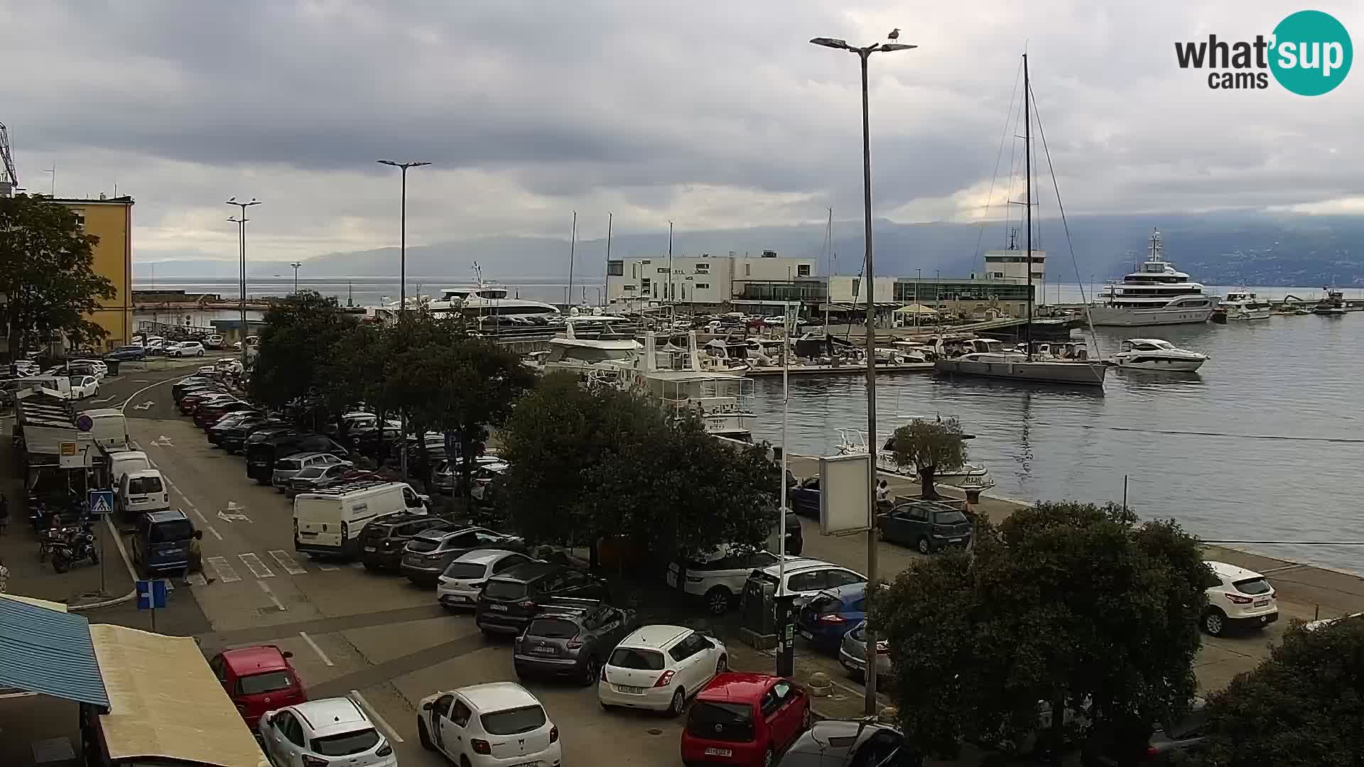 Die Riva und Marina in Rijeka – Live Webcam Kroatien