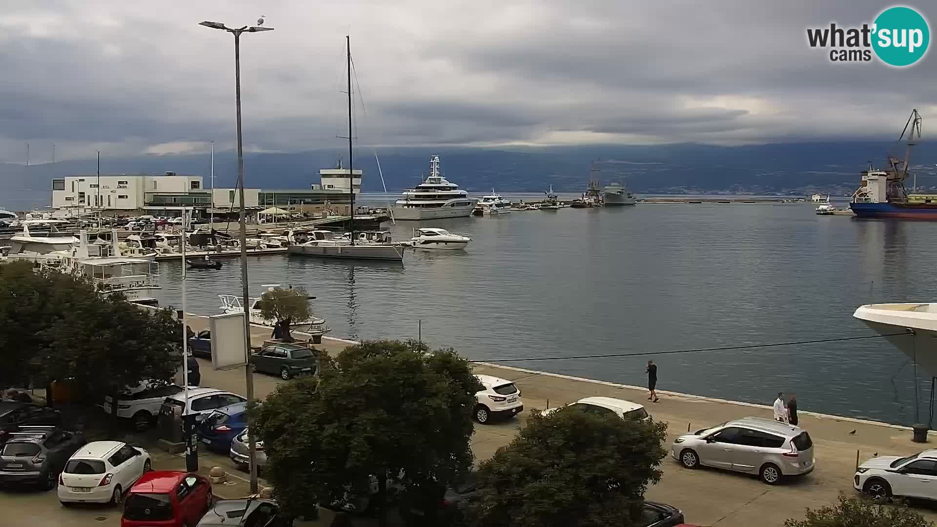 La Riva e la Marina a Rijeka (Fiume) – Live Webcam Croazia