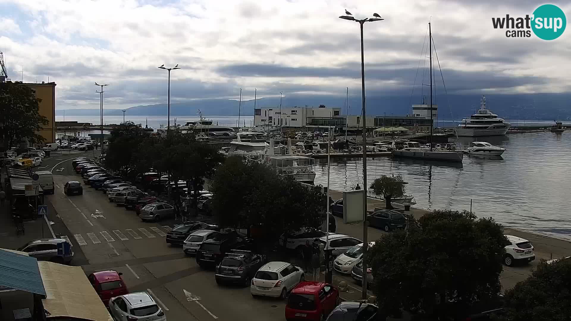 La Riva et Marina à Rijeka – Live Webcam Croatie