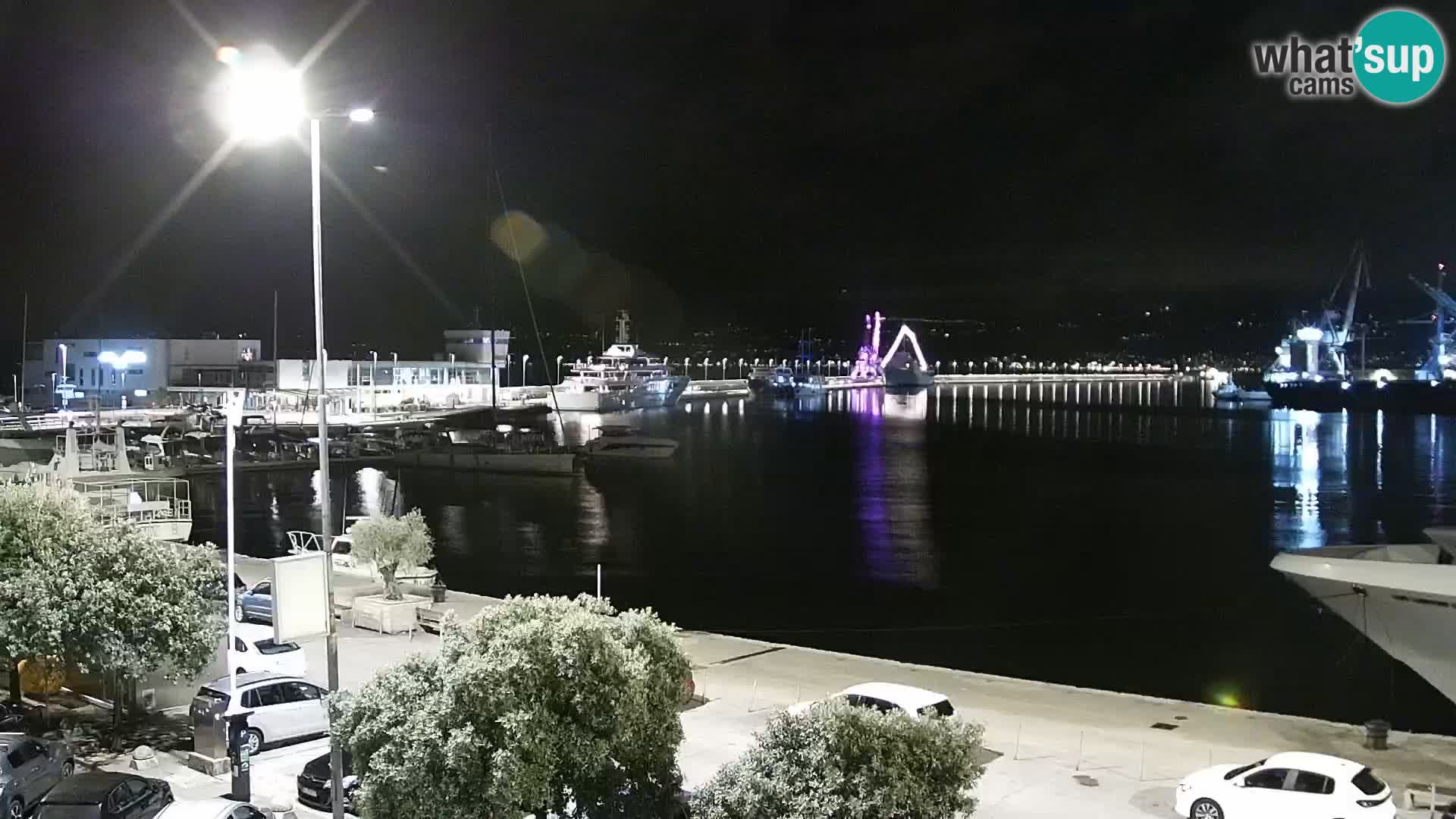 La Riva y Marina en Rijeka – Webcam en vivo Croacia