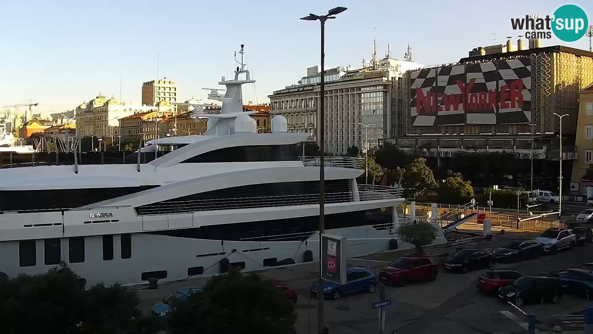 Die Riva und Marina in Rijeka – Live Webcam Kroatien