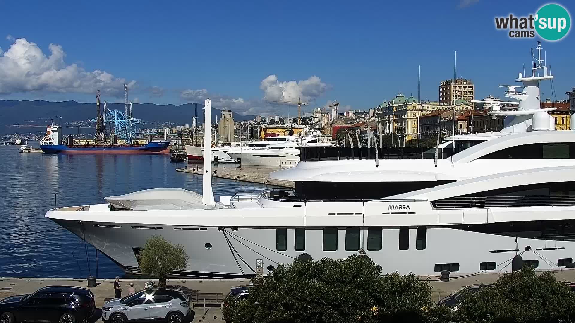 La Riva et Marina à Rijeka – Live Webcam Croatie