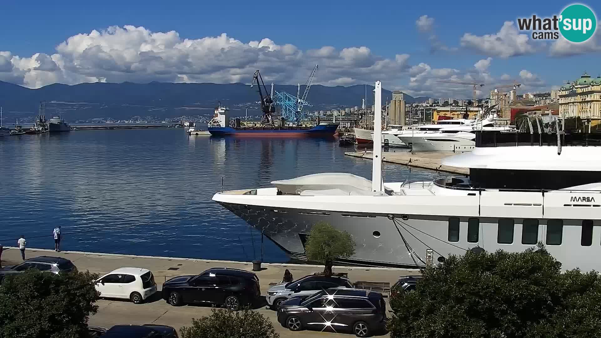 La Riva e la Marina a Rijeka (Fiume) – Live Webcam Croazia