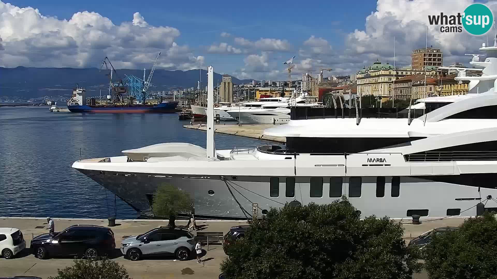 La Riva e la Marina a Rijeka (Fiume) – Live Webcam Croazia
