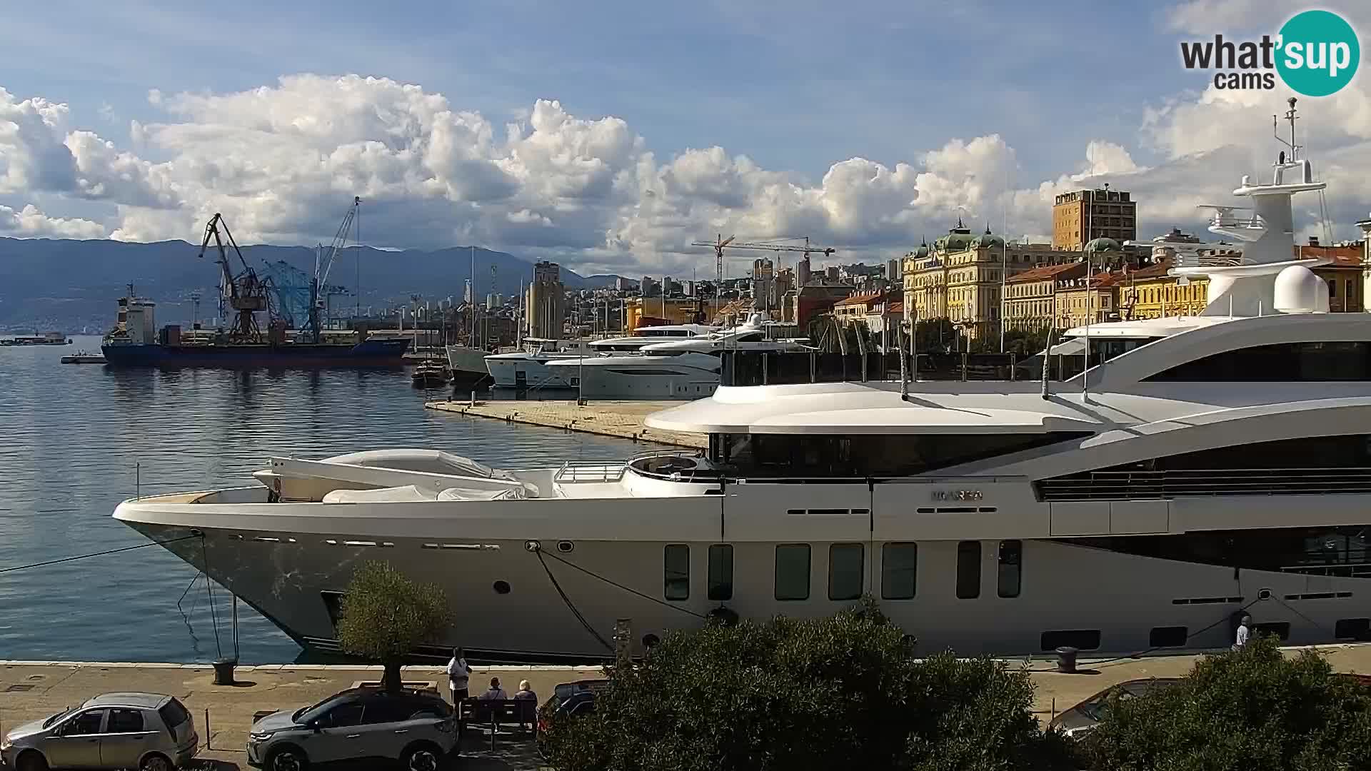 La Riva y Marina en Rijeka – Webcam en vivo Croacia