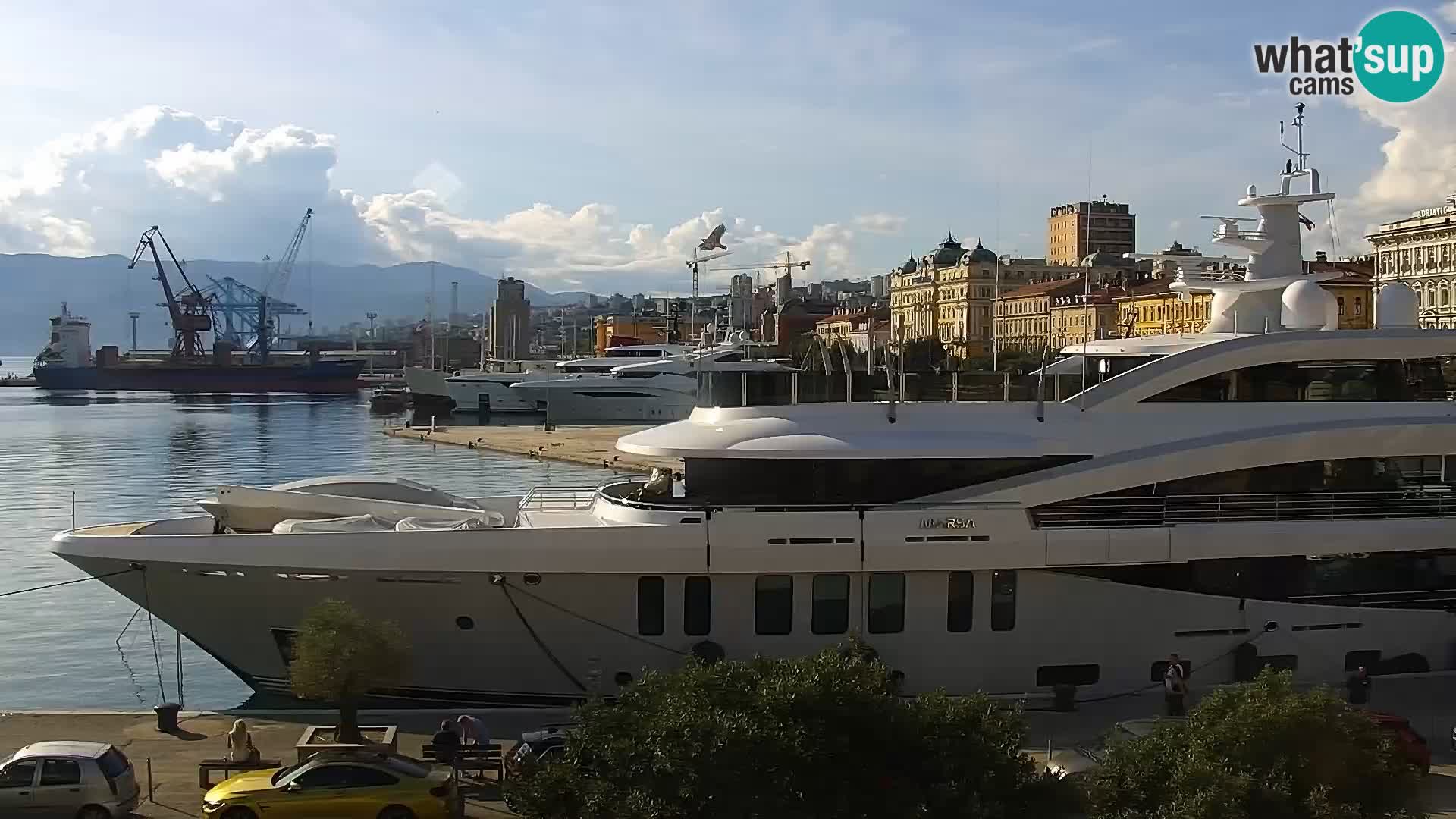 La Riva e la Marina a Rijeka (Fiume) – Live Webcam Croazia