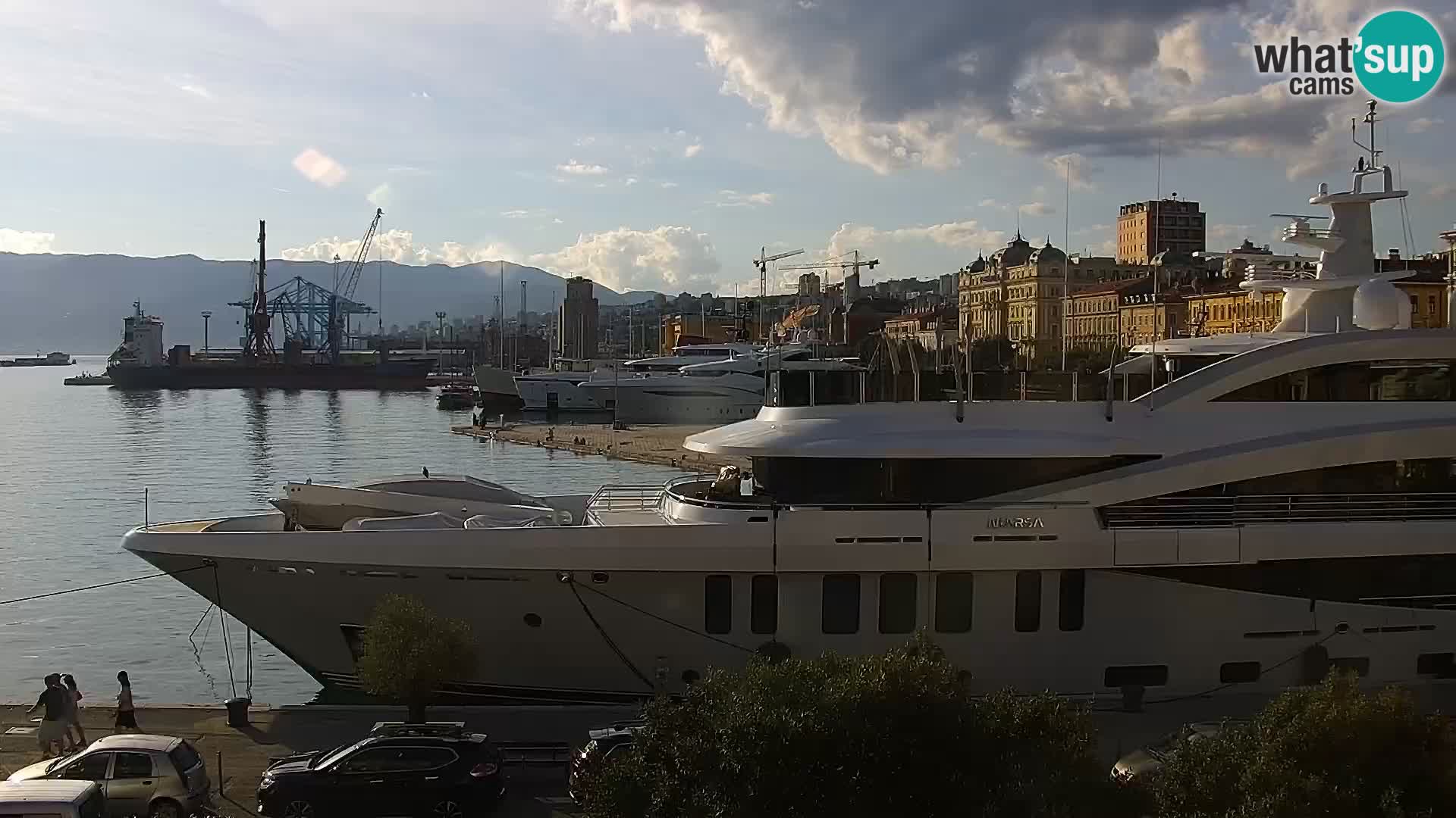 La Riva et Marina à Rijeka – Live Webcam Croatie
