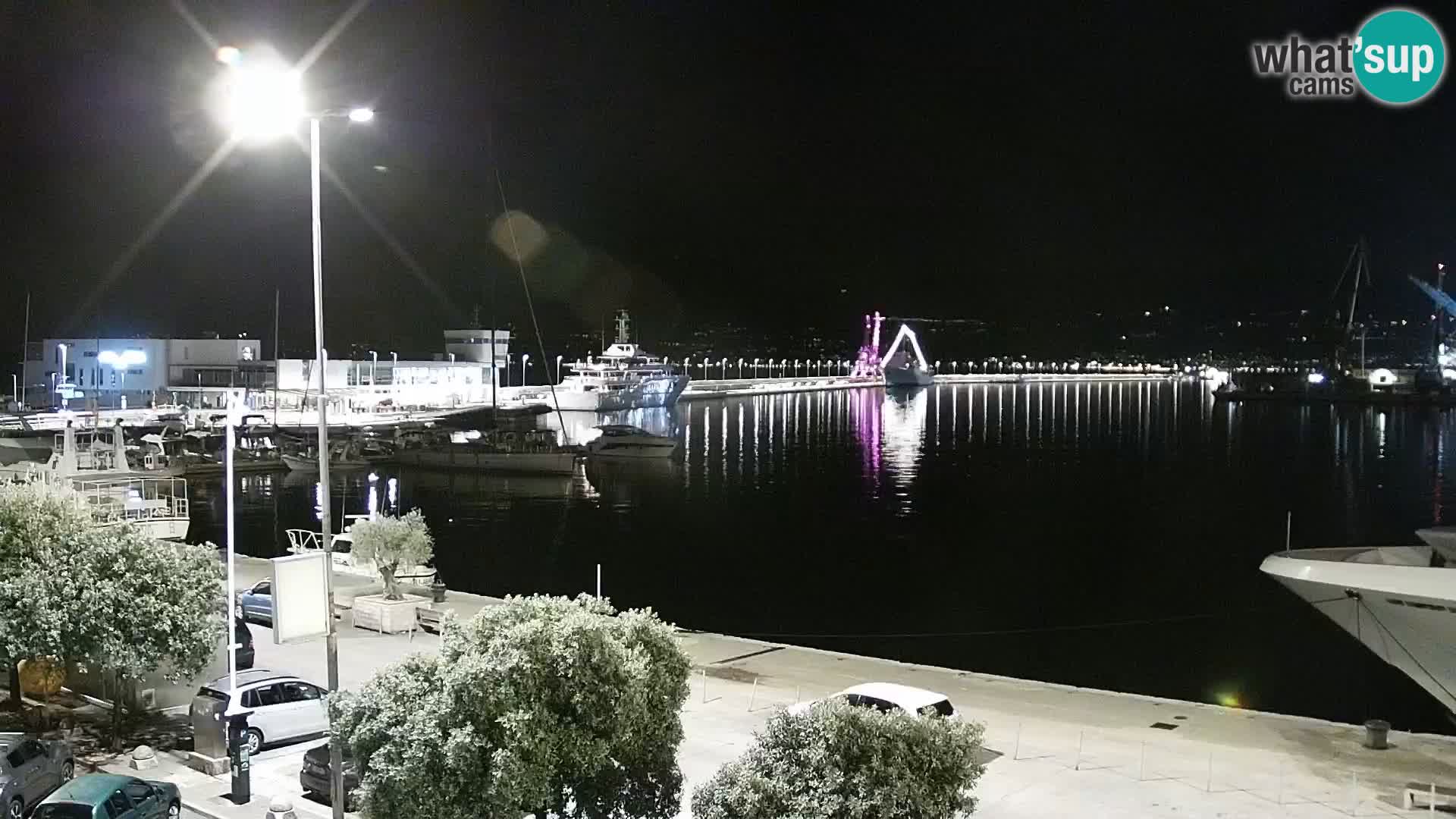 La Riva e la Marina a Rijeka (Fiume) – Live Webcam Croazia