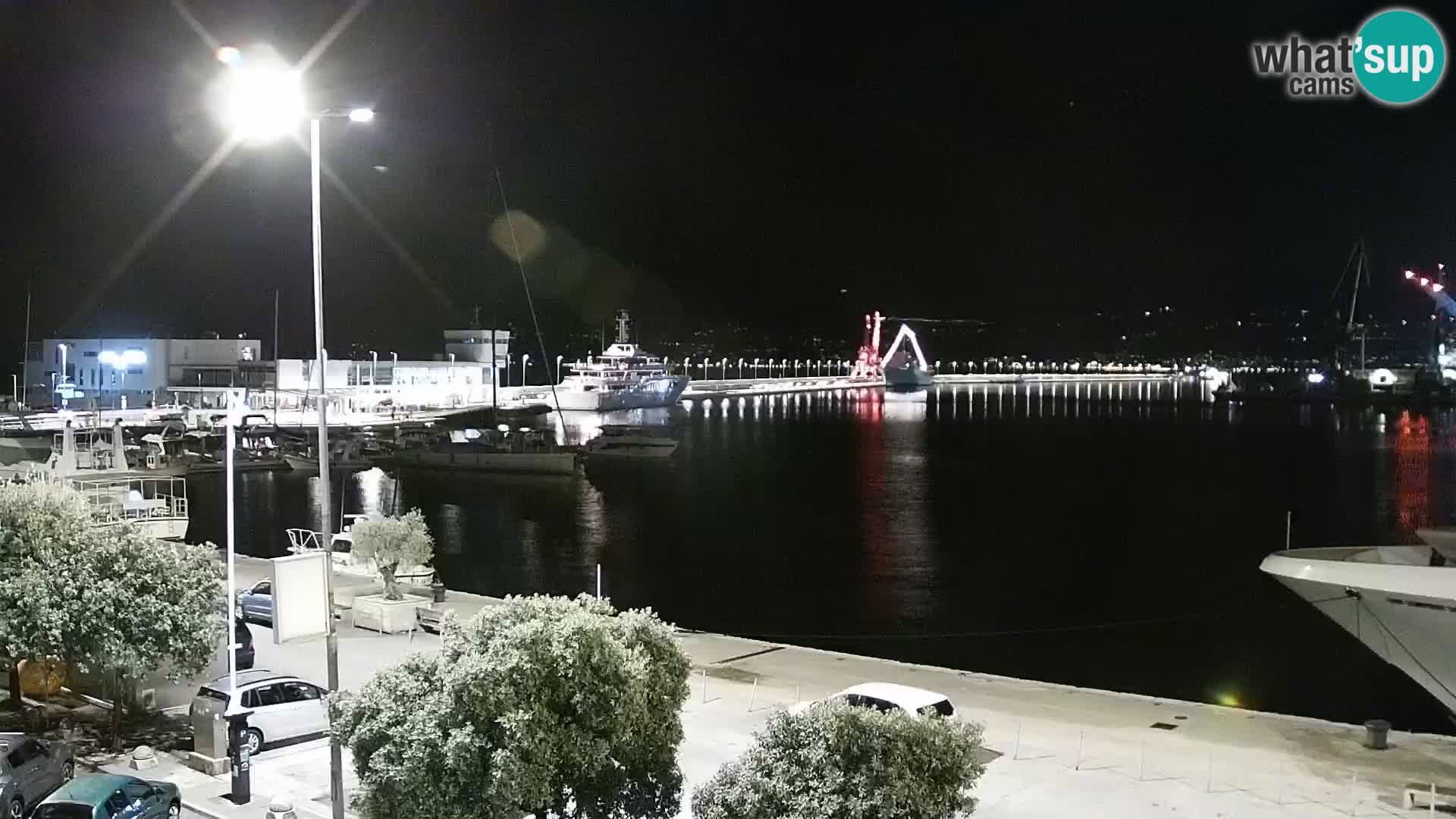 The Riva and Marina in Rijeka  – Live Webcam Croatia