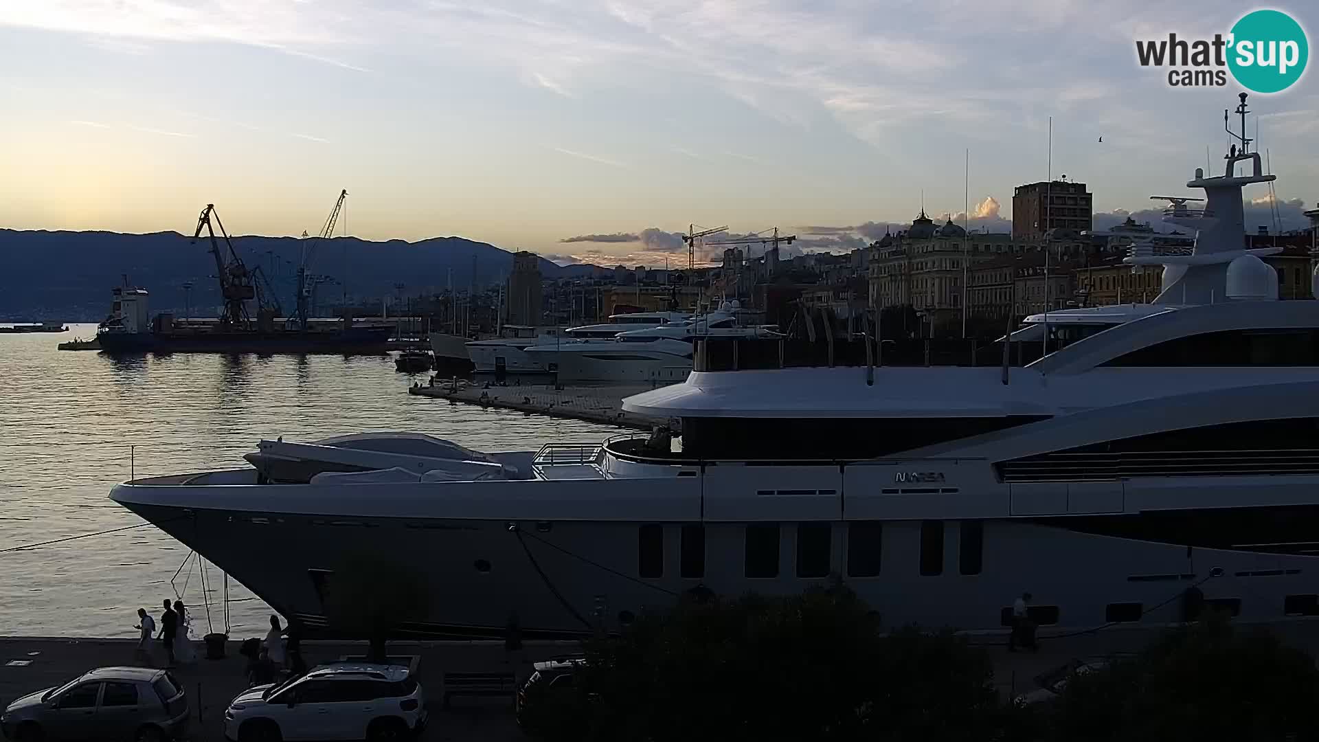 The Riva and Marina in Rijeka  – Live Webcam Croatia