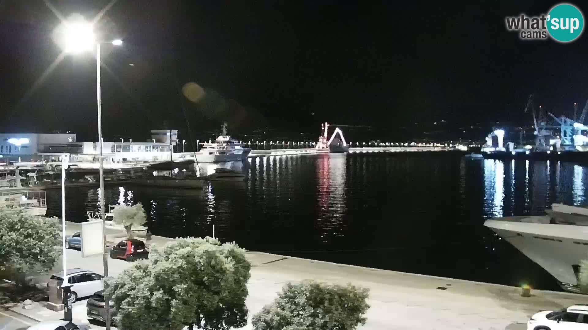 Die Riva und Marina in Rijeka – Live Webcam Kroatien