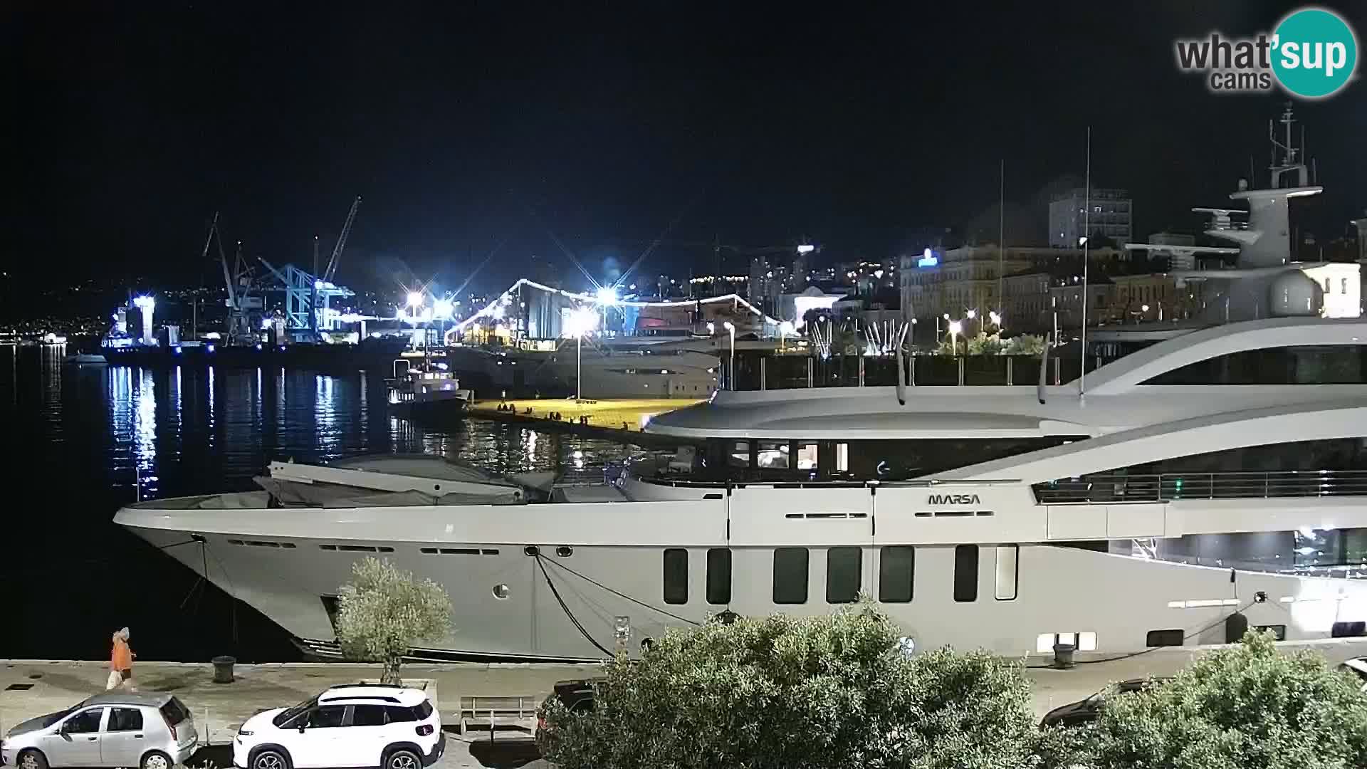 La Riva e la Marina a Rijeka (Fiume) – Live Webcam Croazia