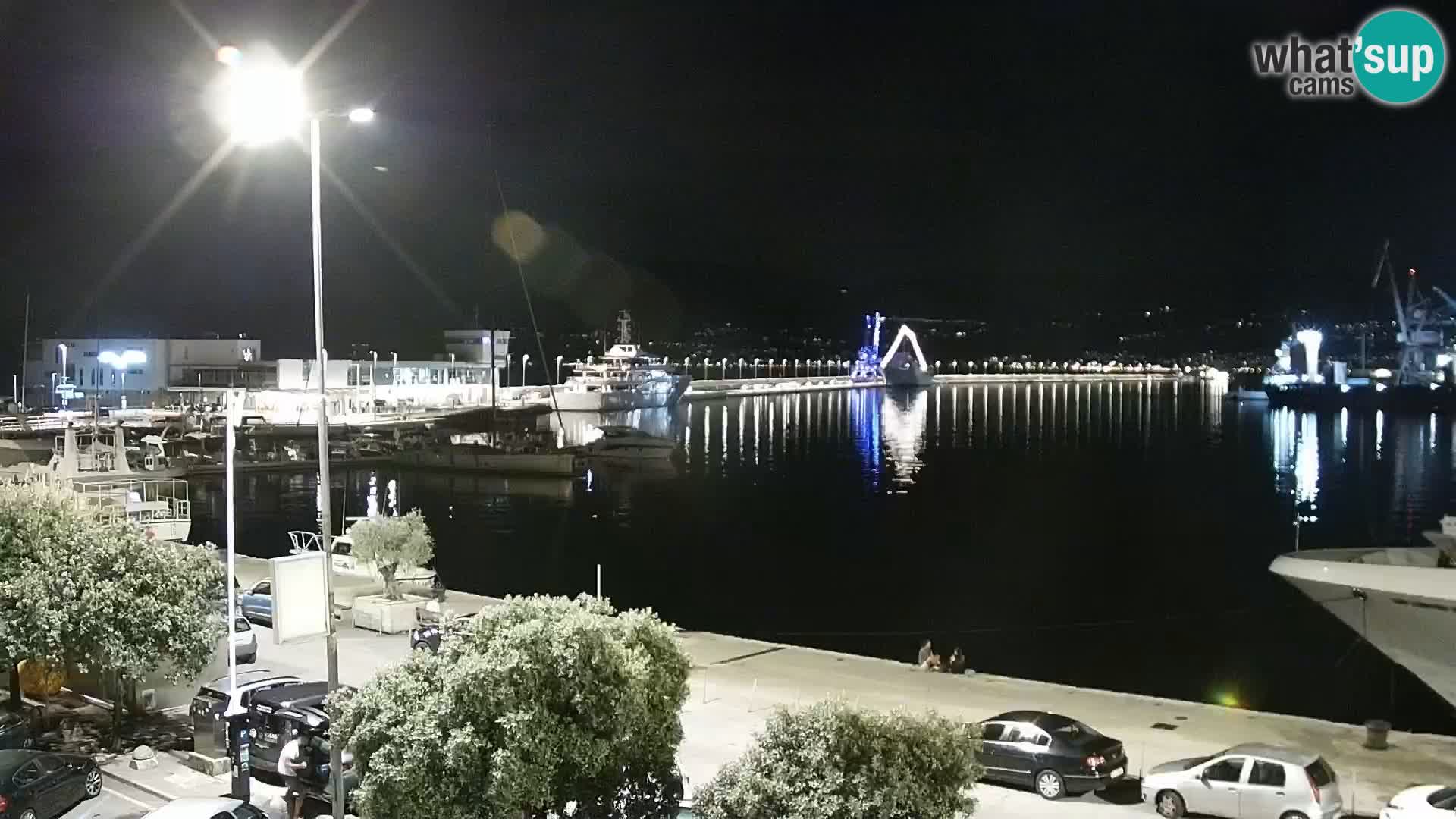 La Riva y Marina en Rijeka – Webcam en vivo Croacia