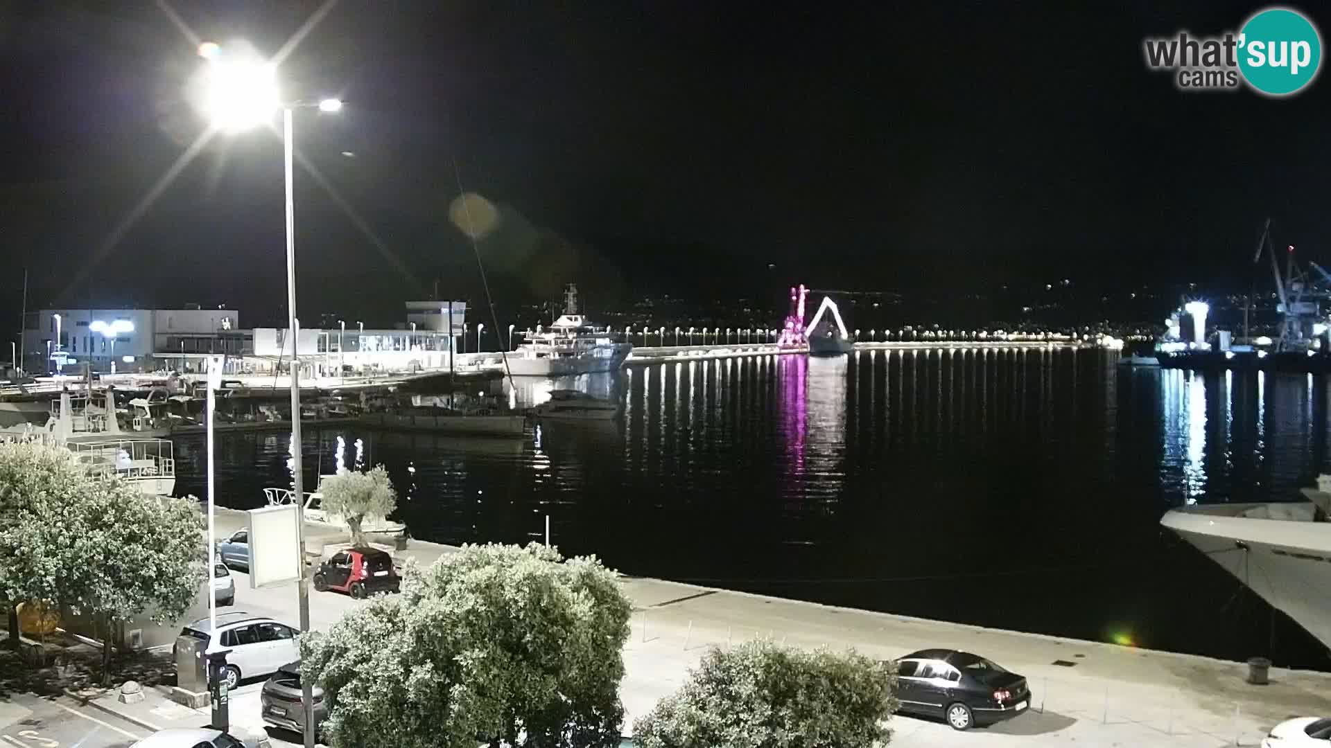 La Riva et Marina à Rijeka – Live Webcam Croatie