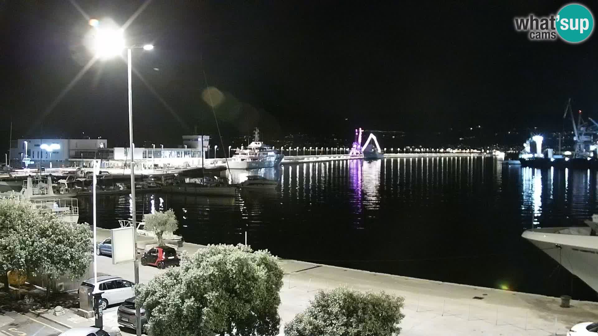 La Riva e la Marina a Rijeka (Fiume) – Live Webcam Croazia