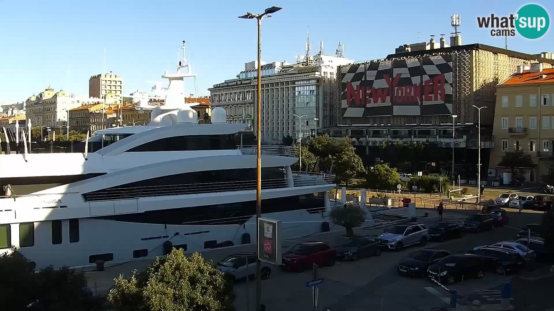 The Riva and Marina in Rijeka  – Live Webcam Croatia