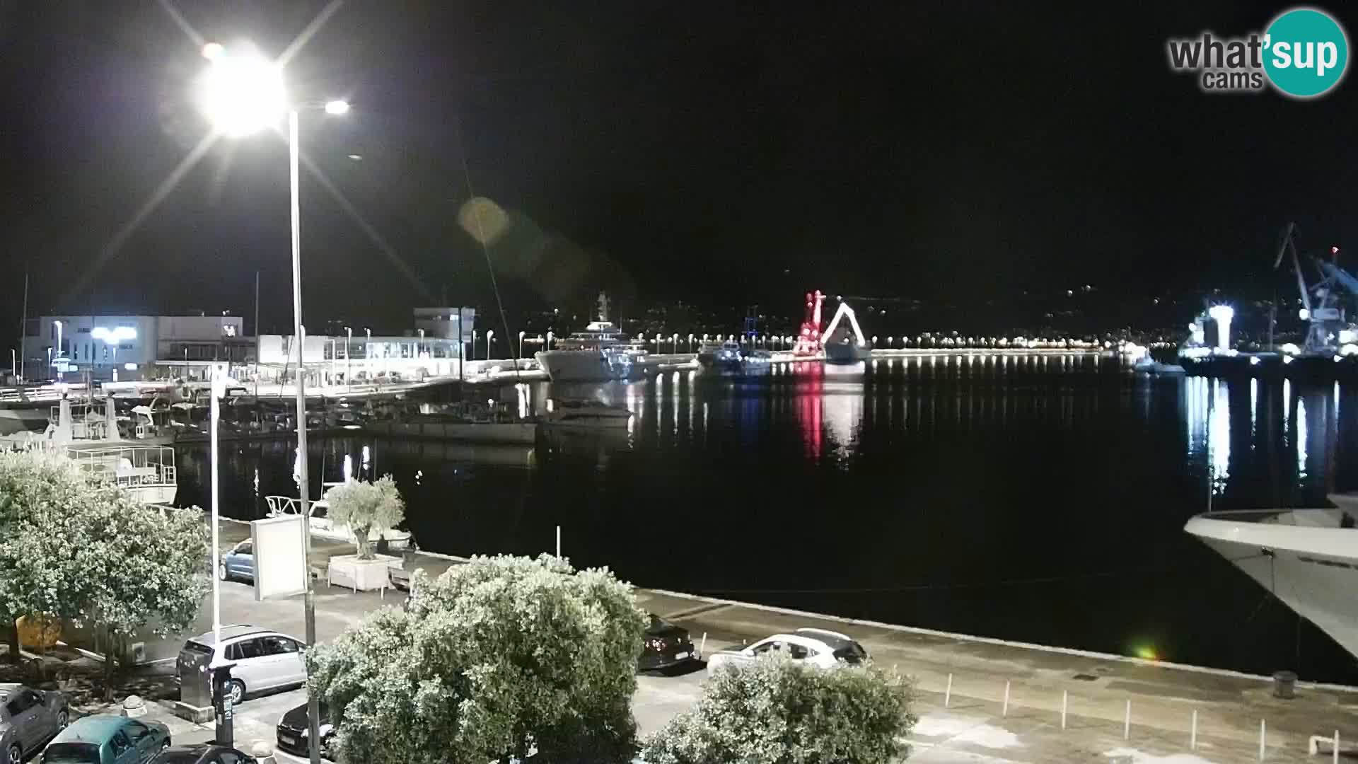 The Riva and Marina in Rijeka  – Live Webcam Croatia