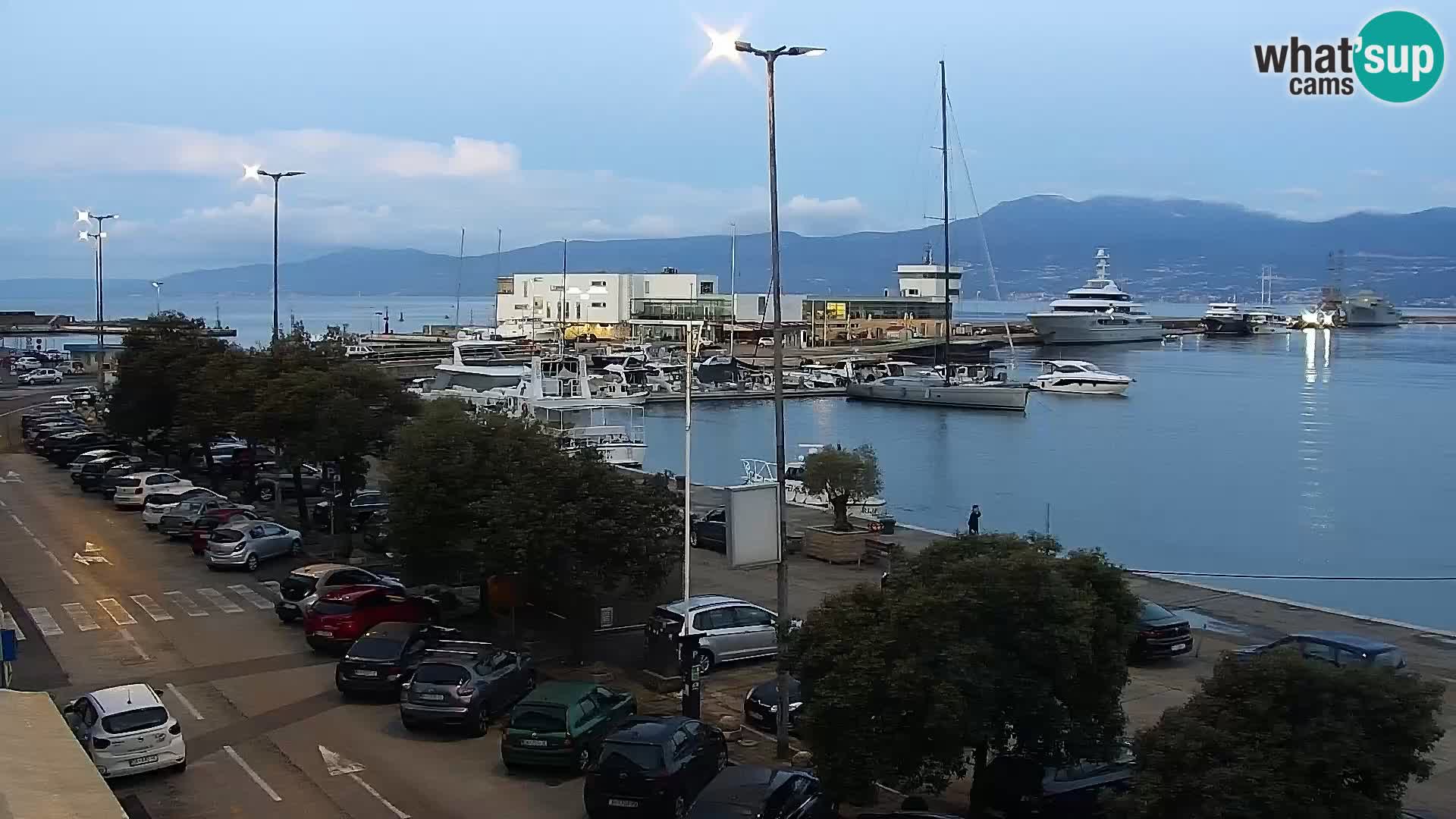 The Riva and Marina in Rijeka  – Live Webcam Croatia