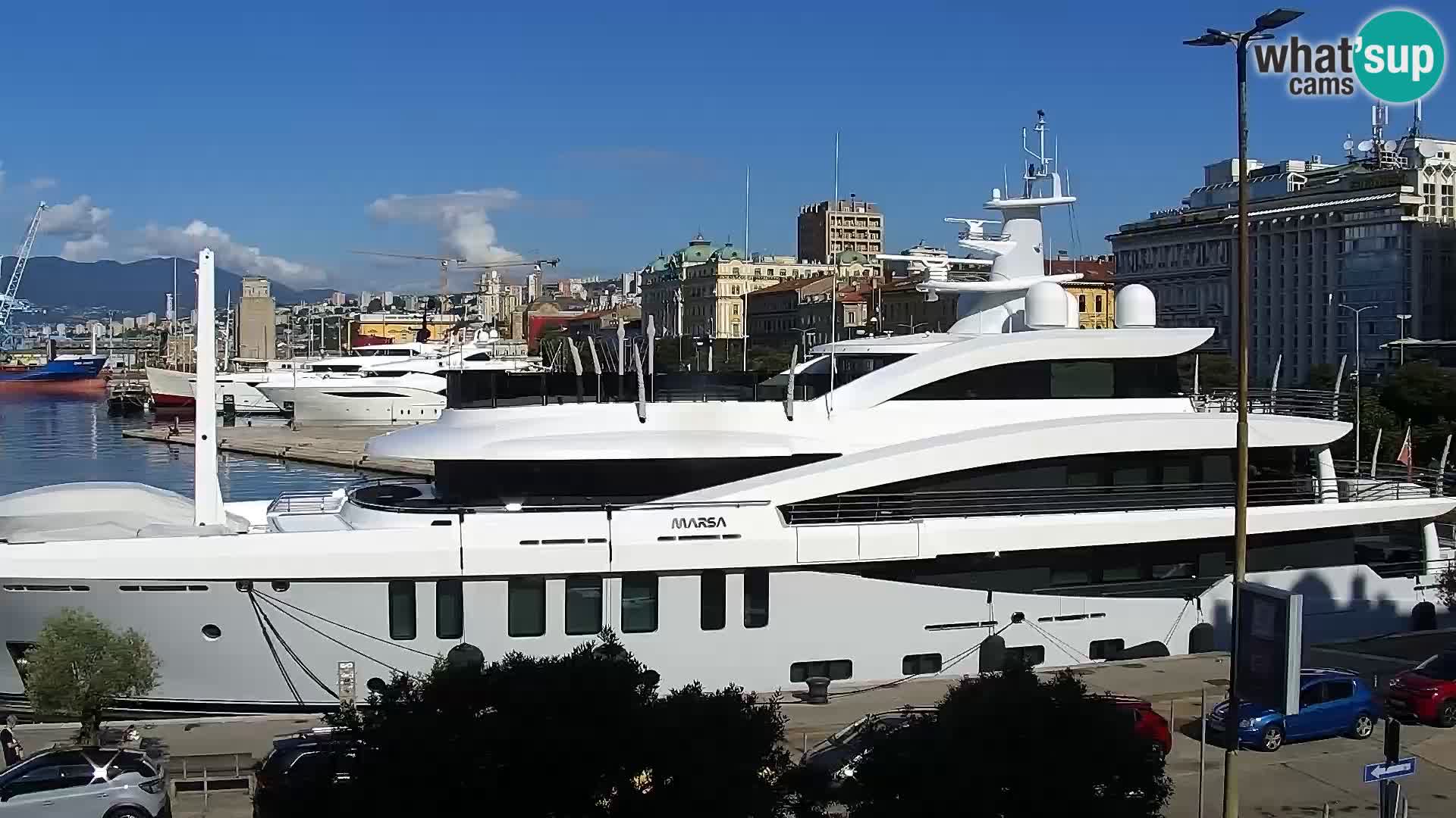 La Riva e la Marina a Rijeka (Fiume) – Live Webcam Croazia