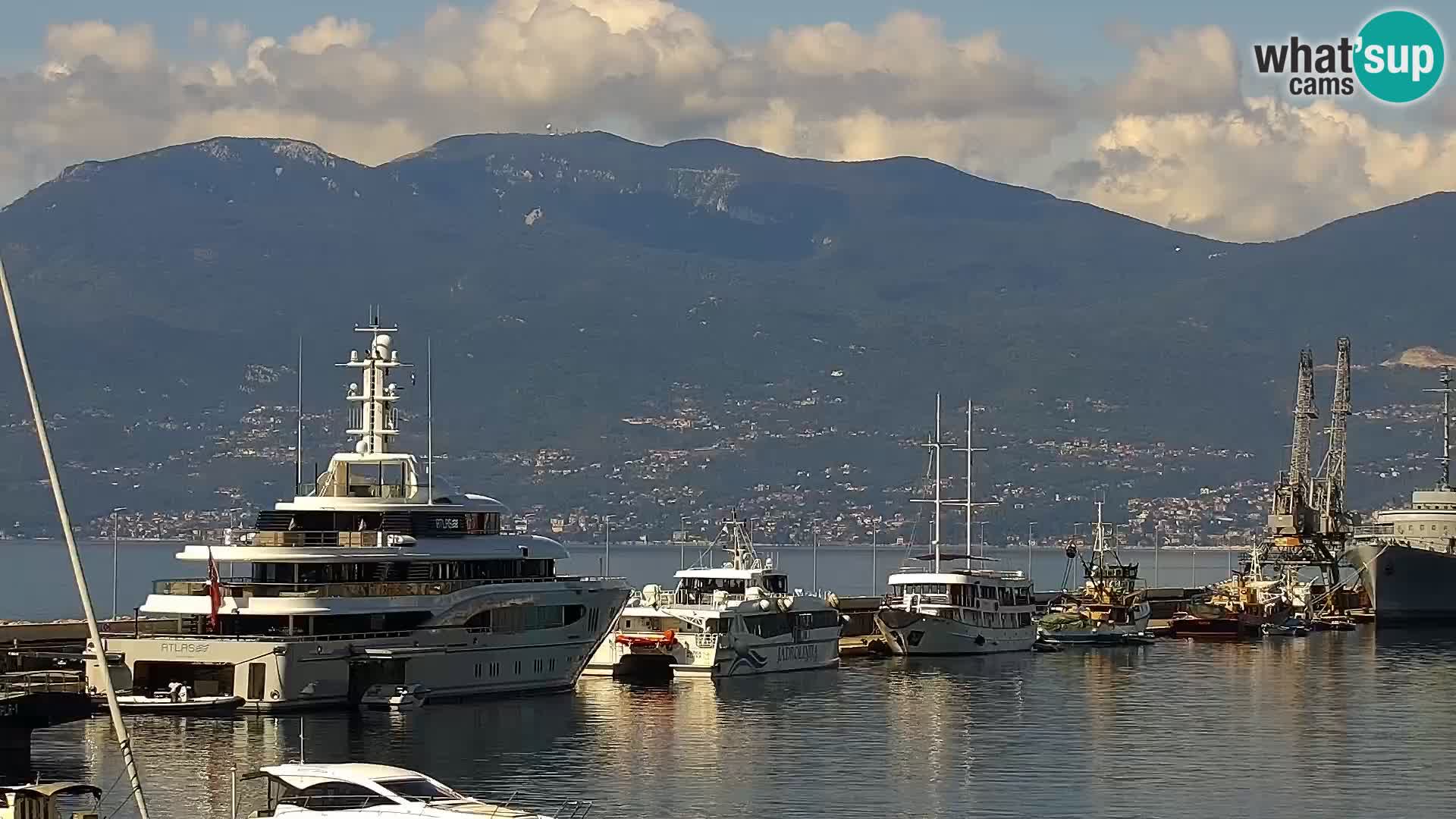 Die Riva und Marina in Rijeka – Live Webcam Kroatien