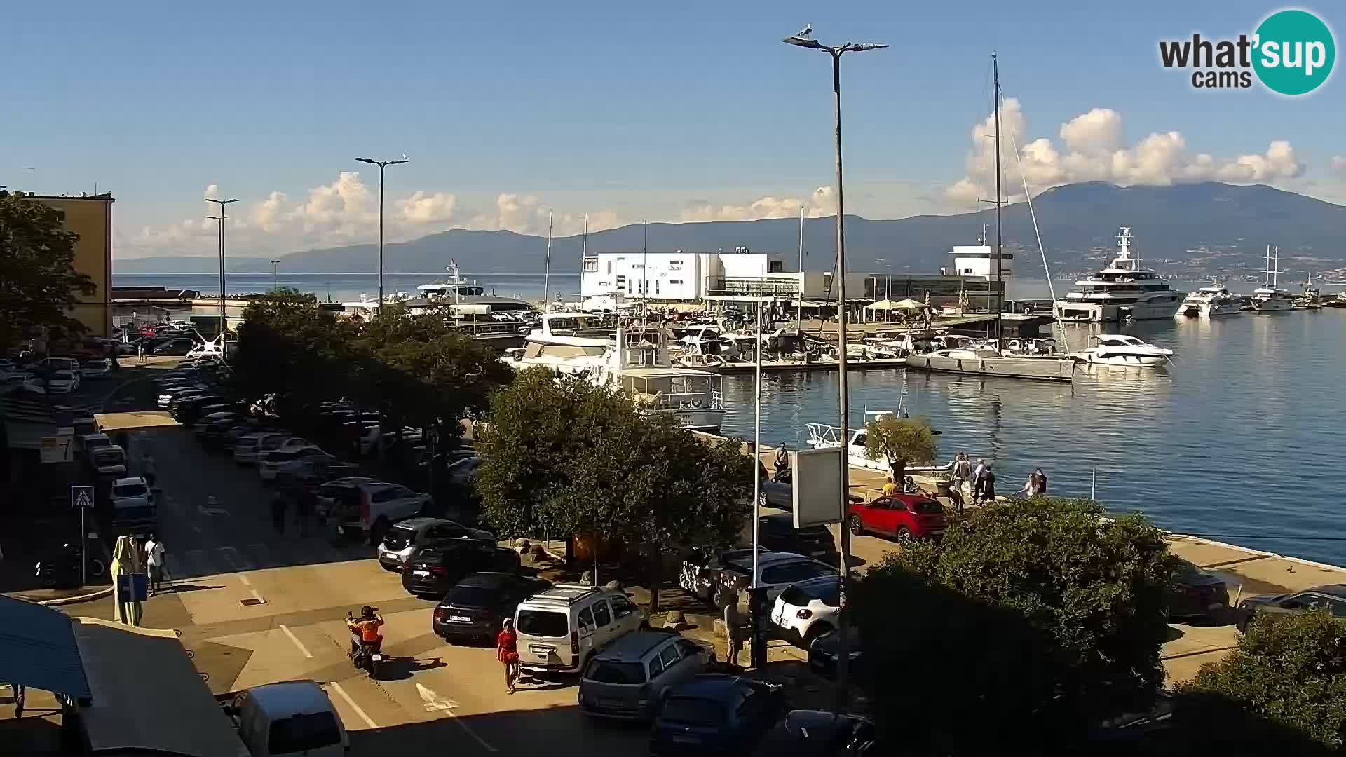 The Riva and Marina in Rijeka  – Live Webcam Croatia