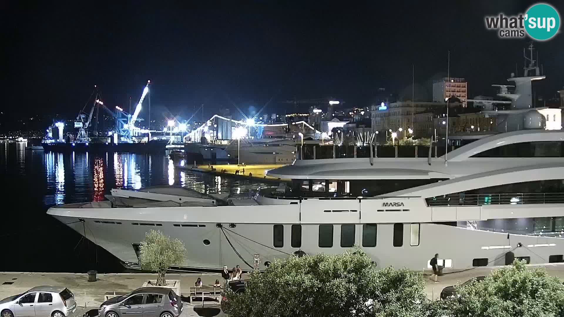 La Riva e la Marina a Rijeka (Fiume) – Live Webcam Croazia