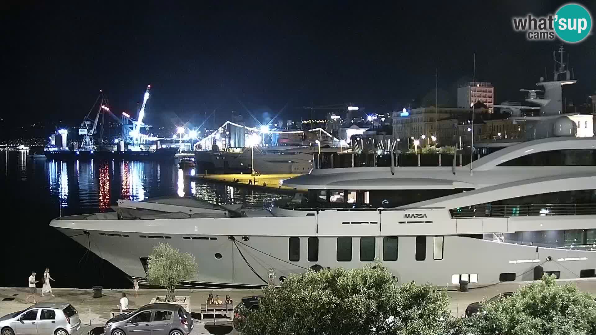 La Riva e la Marina a Rijeka (Fiume) – Live Webcam Croazia