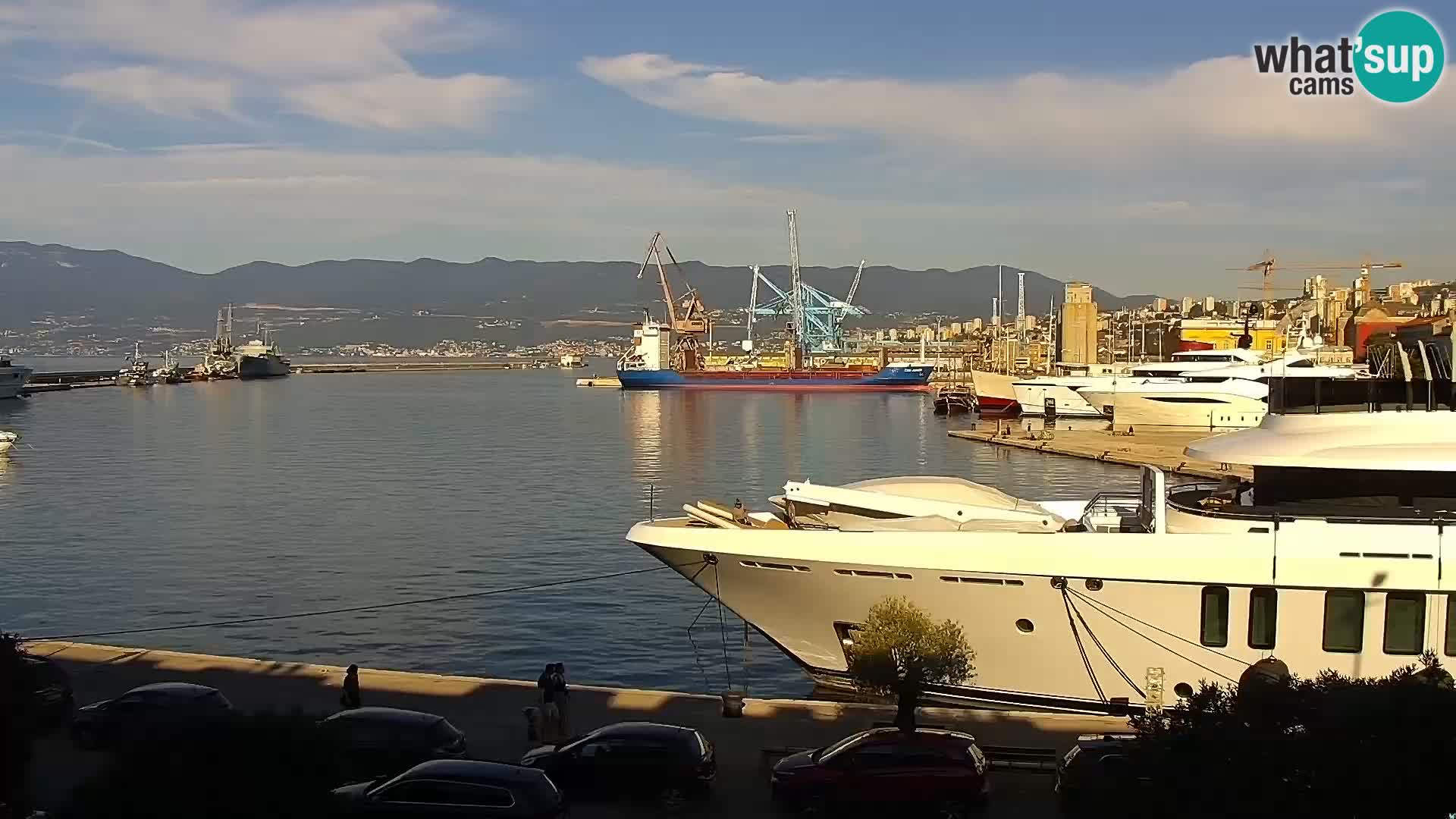 La Riva e la Marina a Rijeka (Fiume) – Live Webcam Croazia