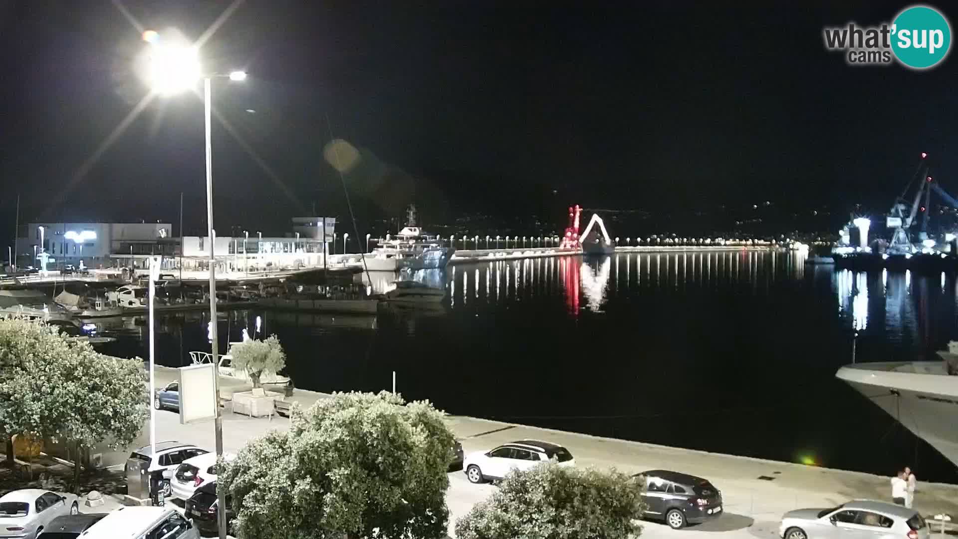 La Riva y Marina en Rijeka – Webcam en vivo Croacia