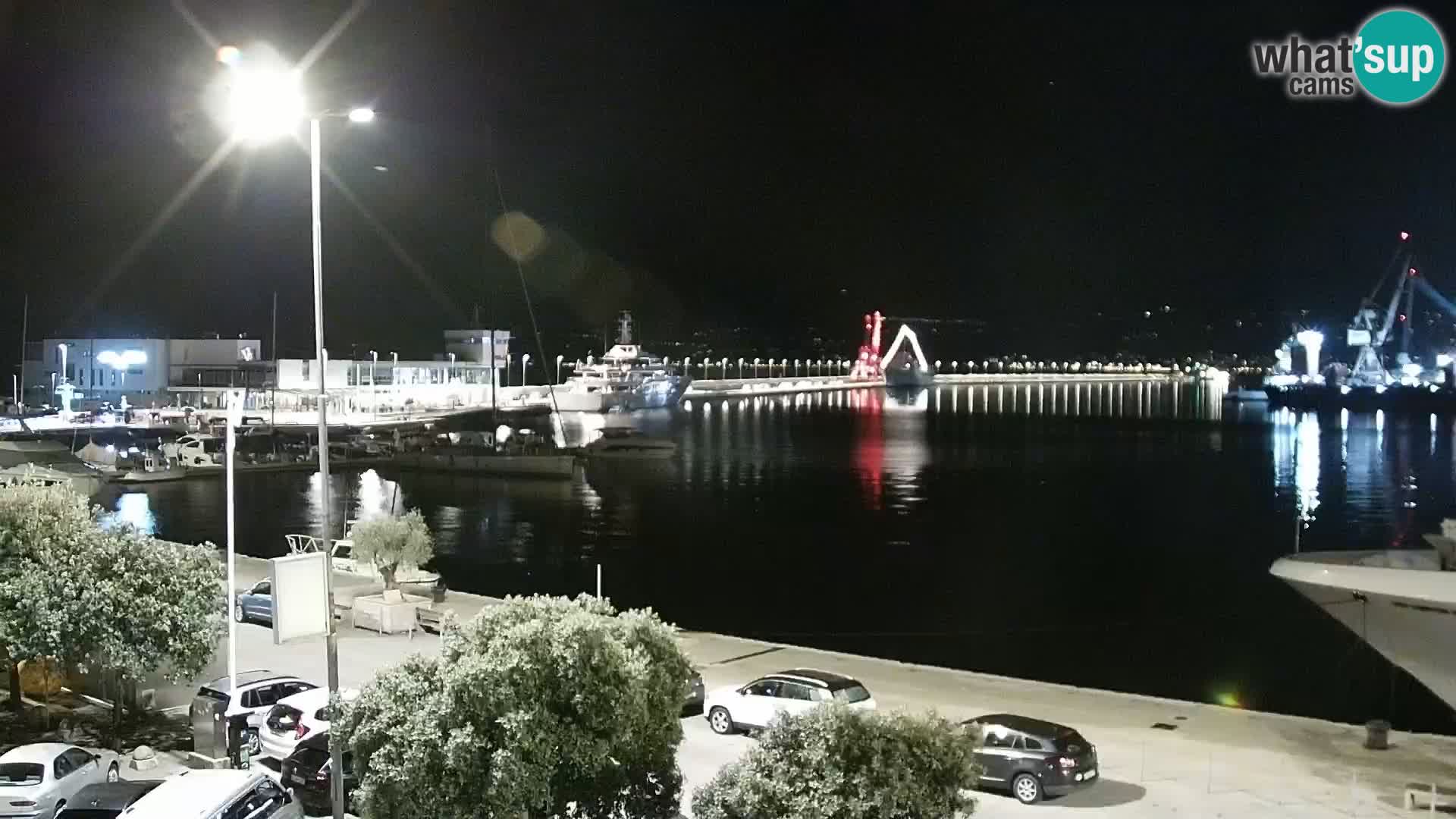 Die Riva und Marina in Rijeka – Live Webcam Kroatien
