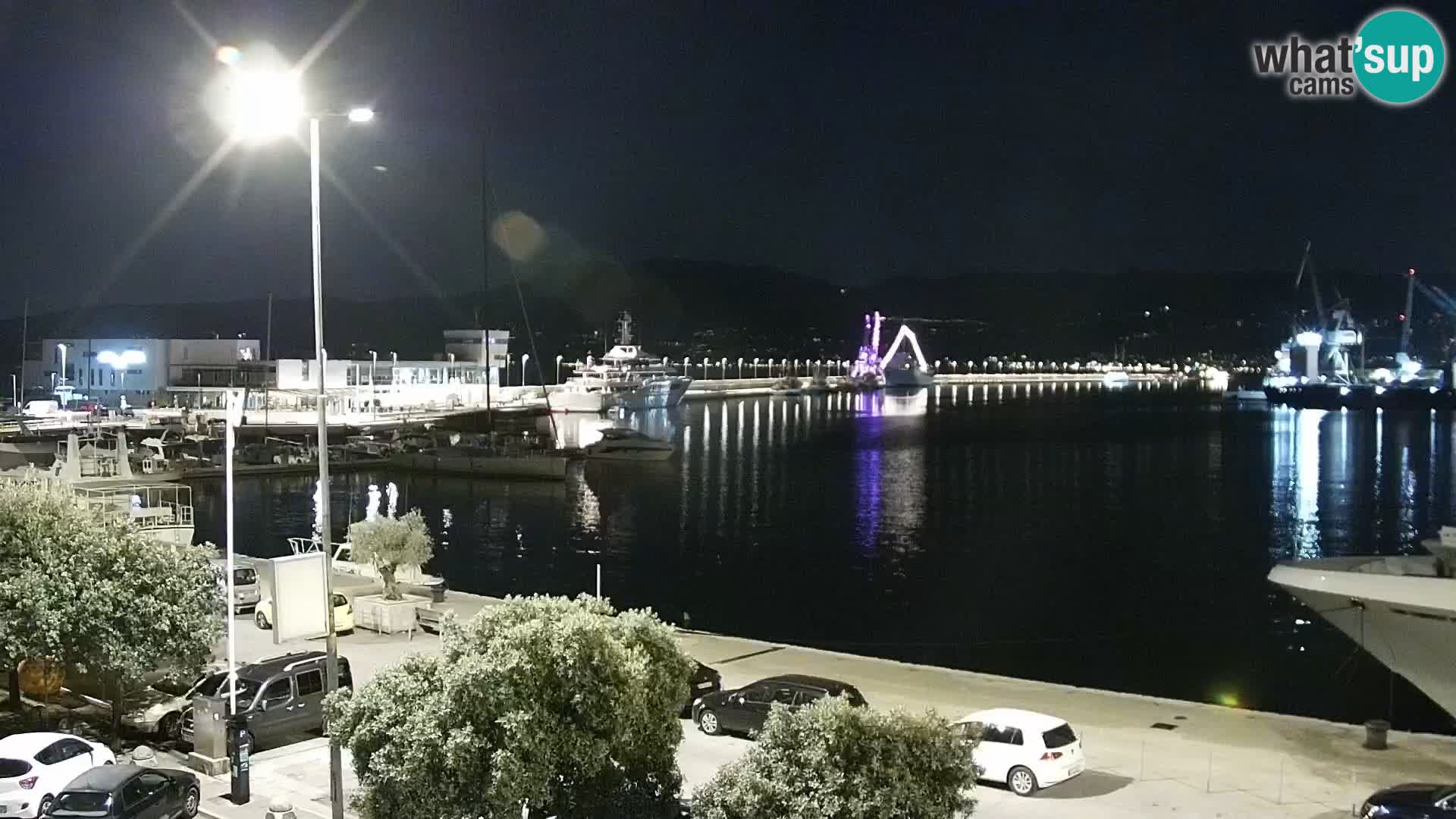 La Riva et Marina à Rijeka – Live Webcam Croatie
