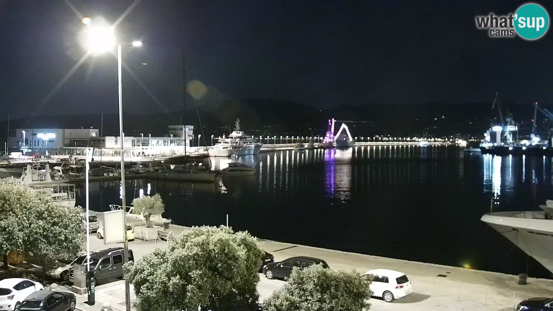 La Riva et Marina à Rijeka – Live Webcam Croatie
