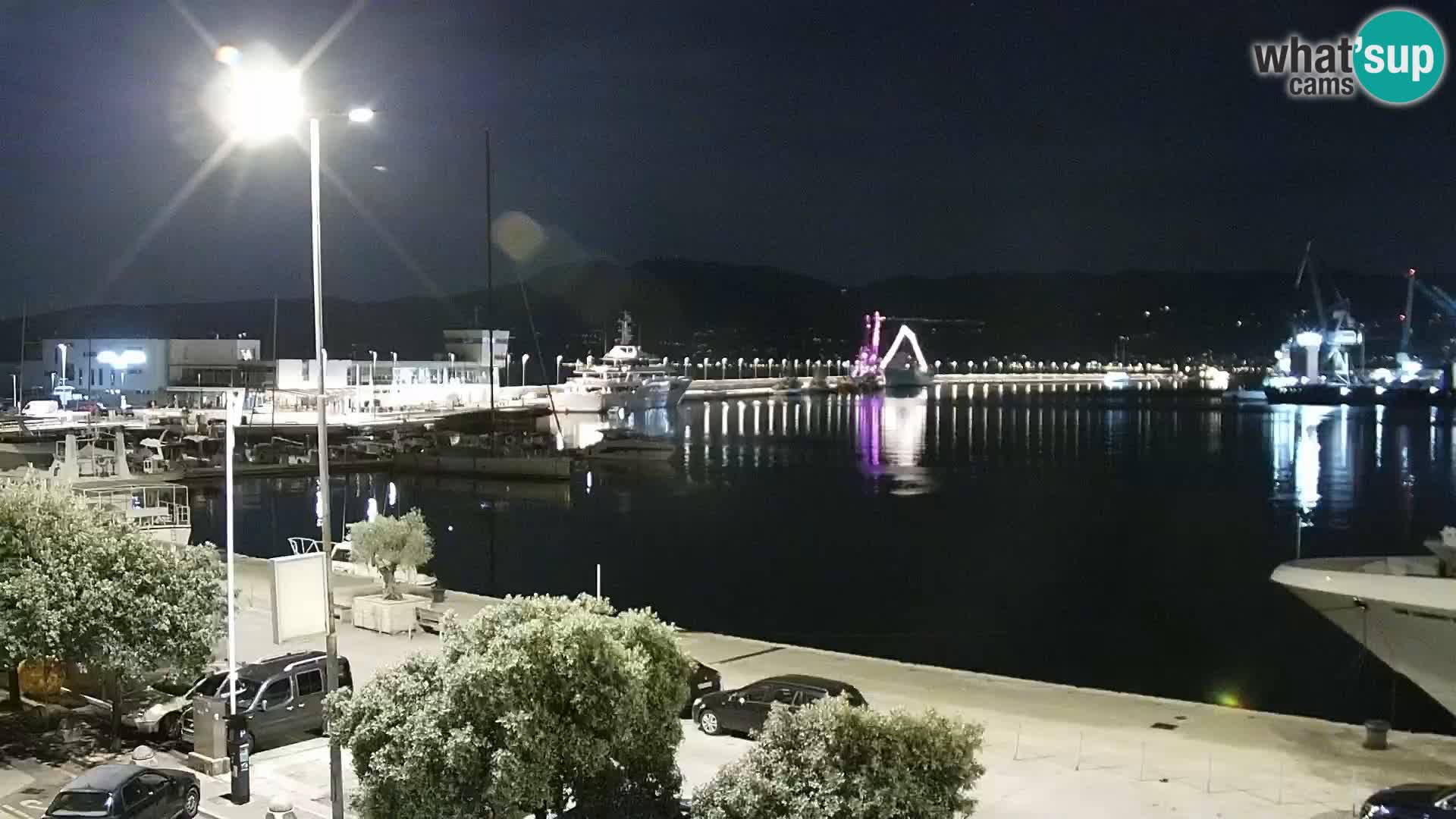 La Riva et Marina à Rijeka – Live Webcam Croatie