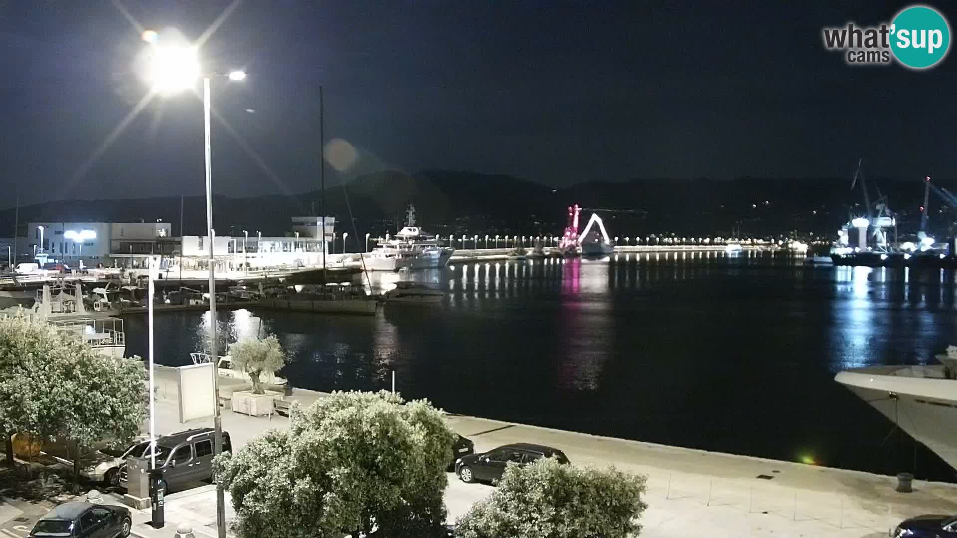 La Riva et Marina à Rijeka – Live Webcam Croatie