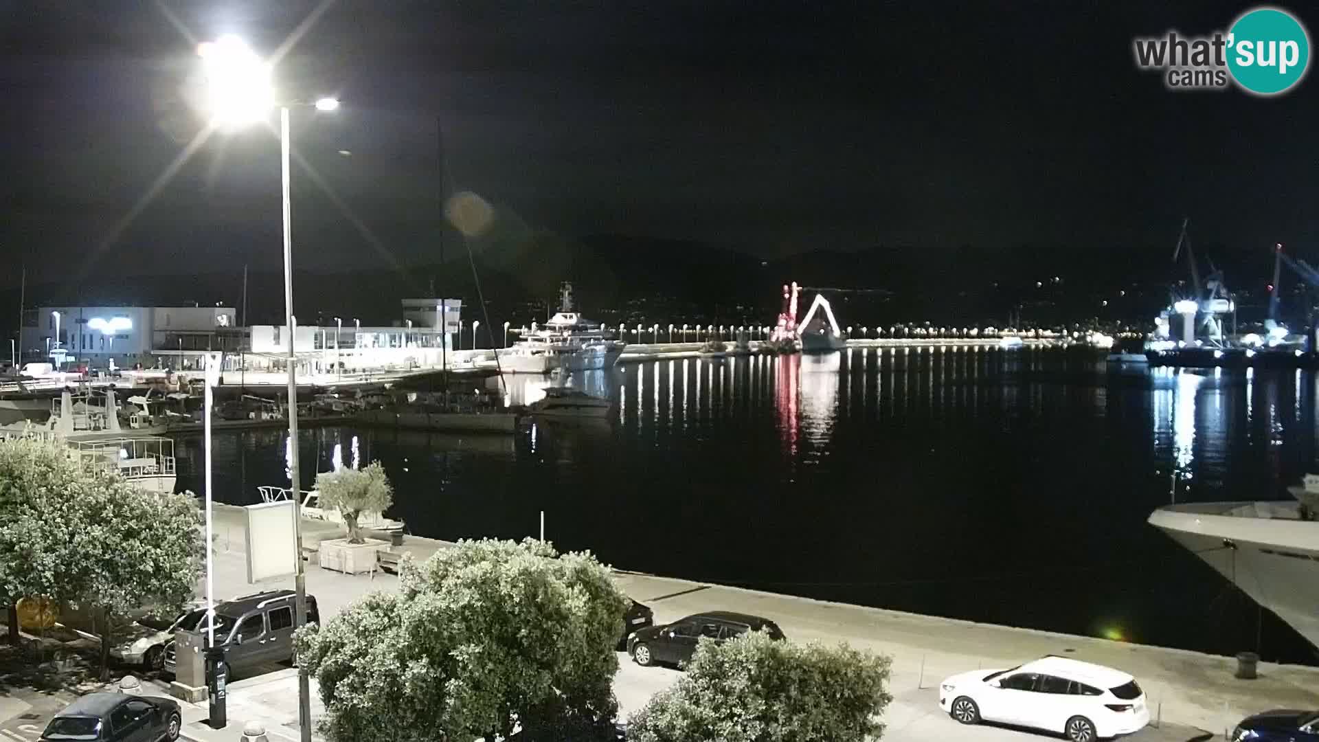 La Riva e la Marina a Rijeka (Fiume) – Live Webcam Croazia