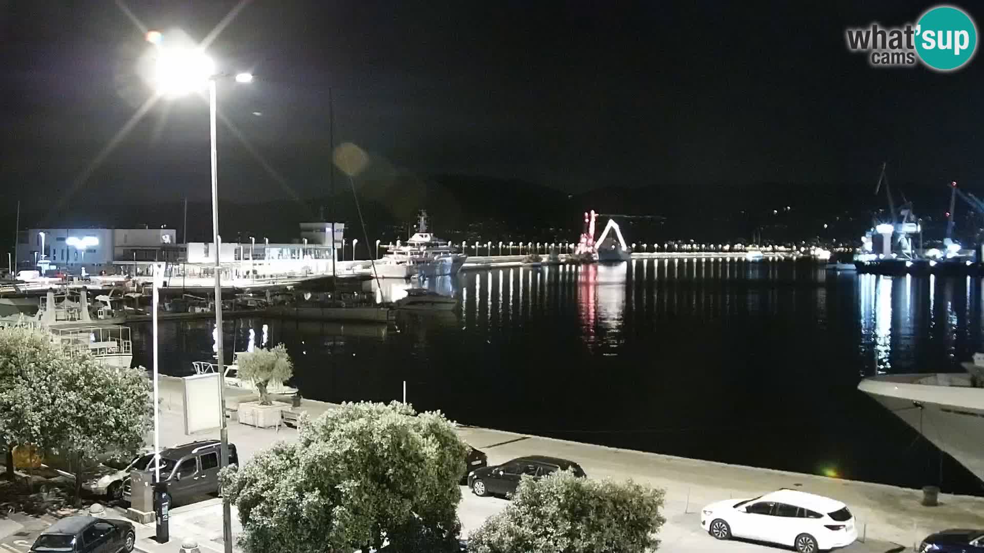 Die Riva und Marina in Rijeka – Live Webcam Kroatien