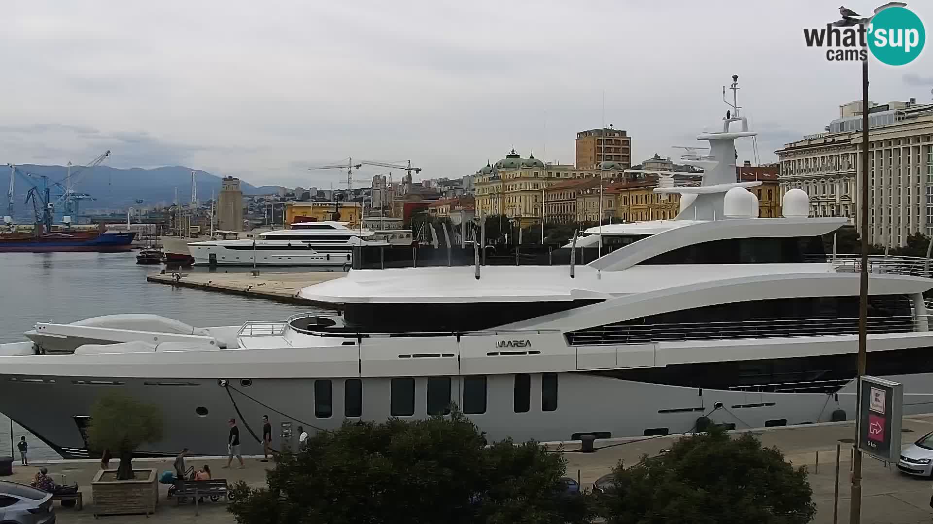 La Riva e la Marina a Rijeka (Fiume) – Live Webcam Croazia