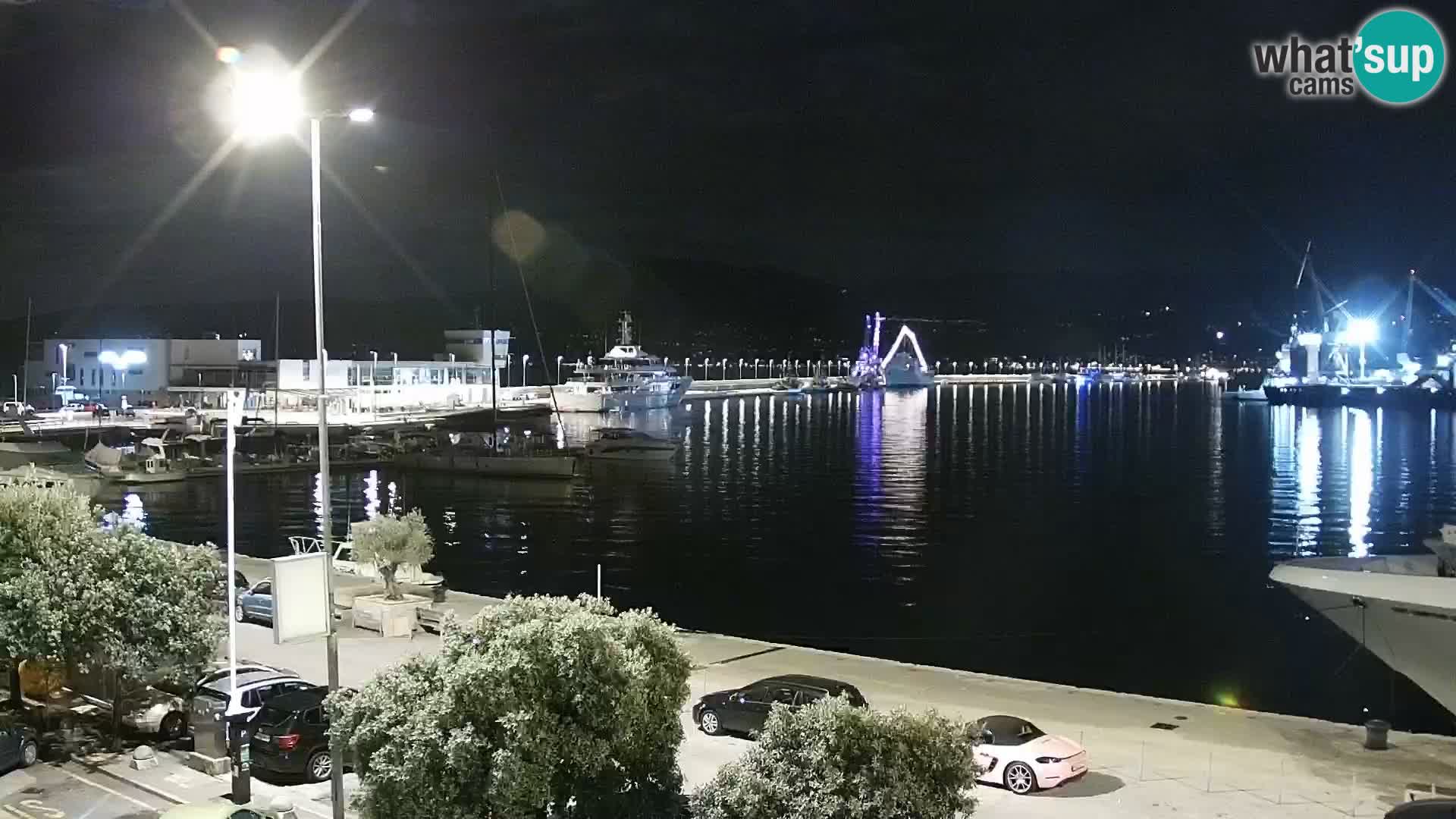 Die Riva und Marina in Rijeka – Live Webcam Kroatien