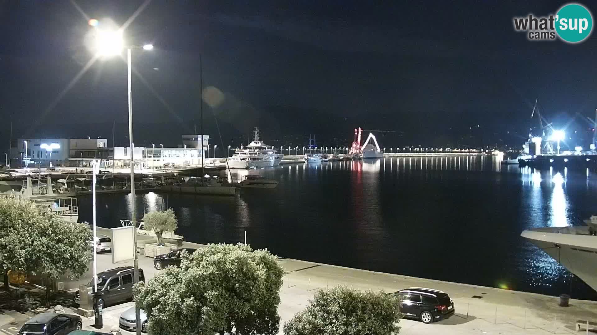 La Riva e la Marina a Rijeka (Fiume) – Live Webcam Croazia