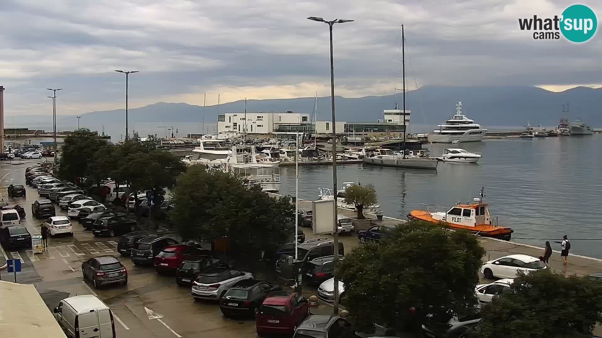 The Riva and Marina in Rijeka  – Live Webcam Croatia