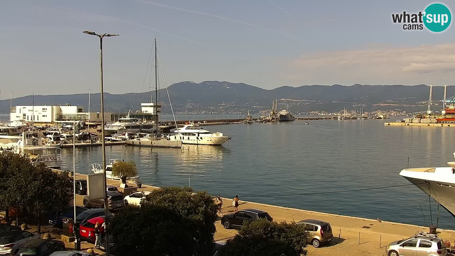 La Riva e la Marina a Rijeka (Fiume) – Live Webcam Croazia